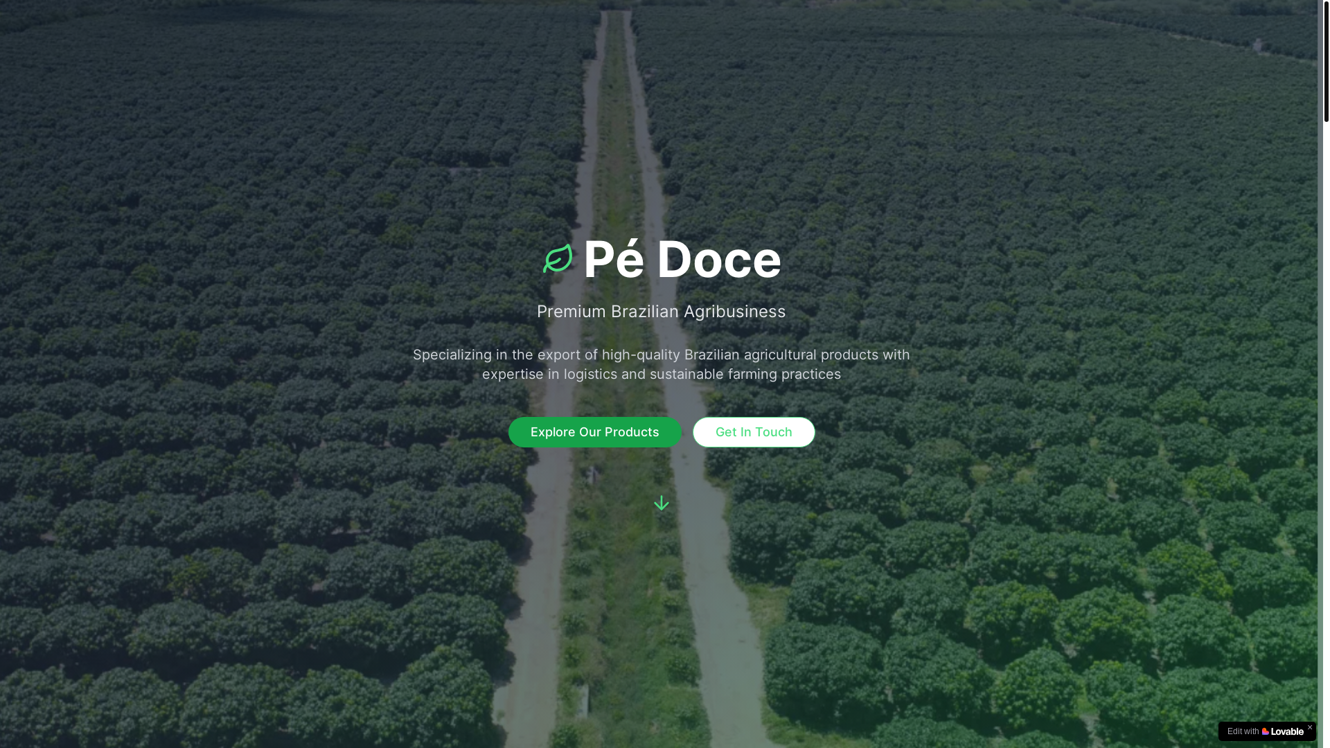 website screenshot of https://pedoce.com.br/