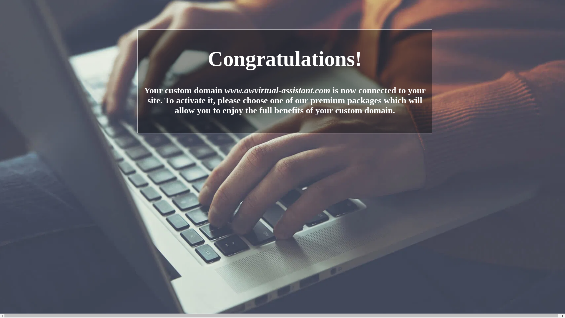website screenshot of https://awvirtual-assistant.com/