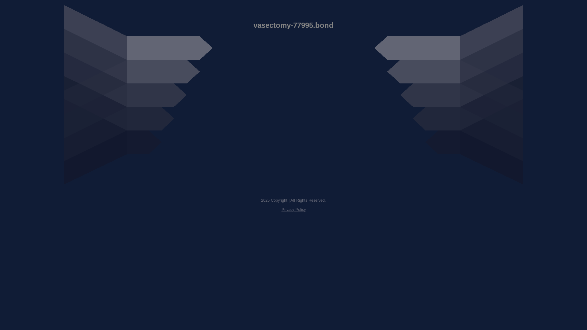 website screenshot of https://vasectomy-77995.bond/