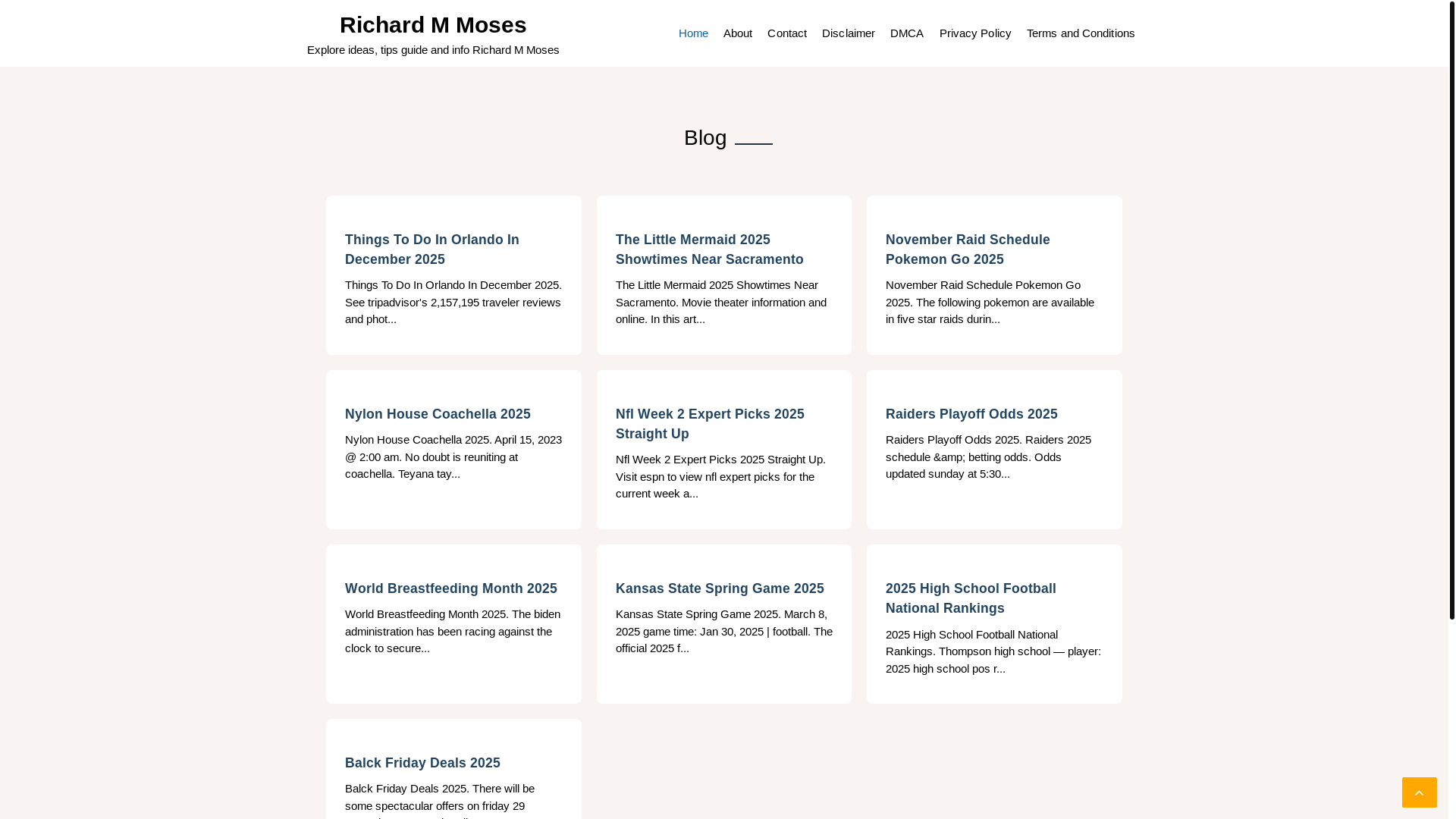 website screenshot of https://richardmmosese.pages.dev/