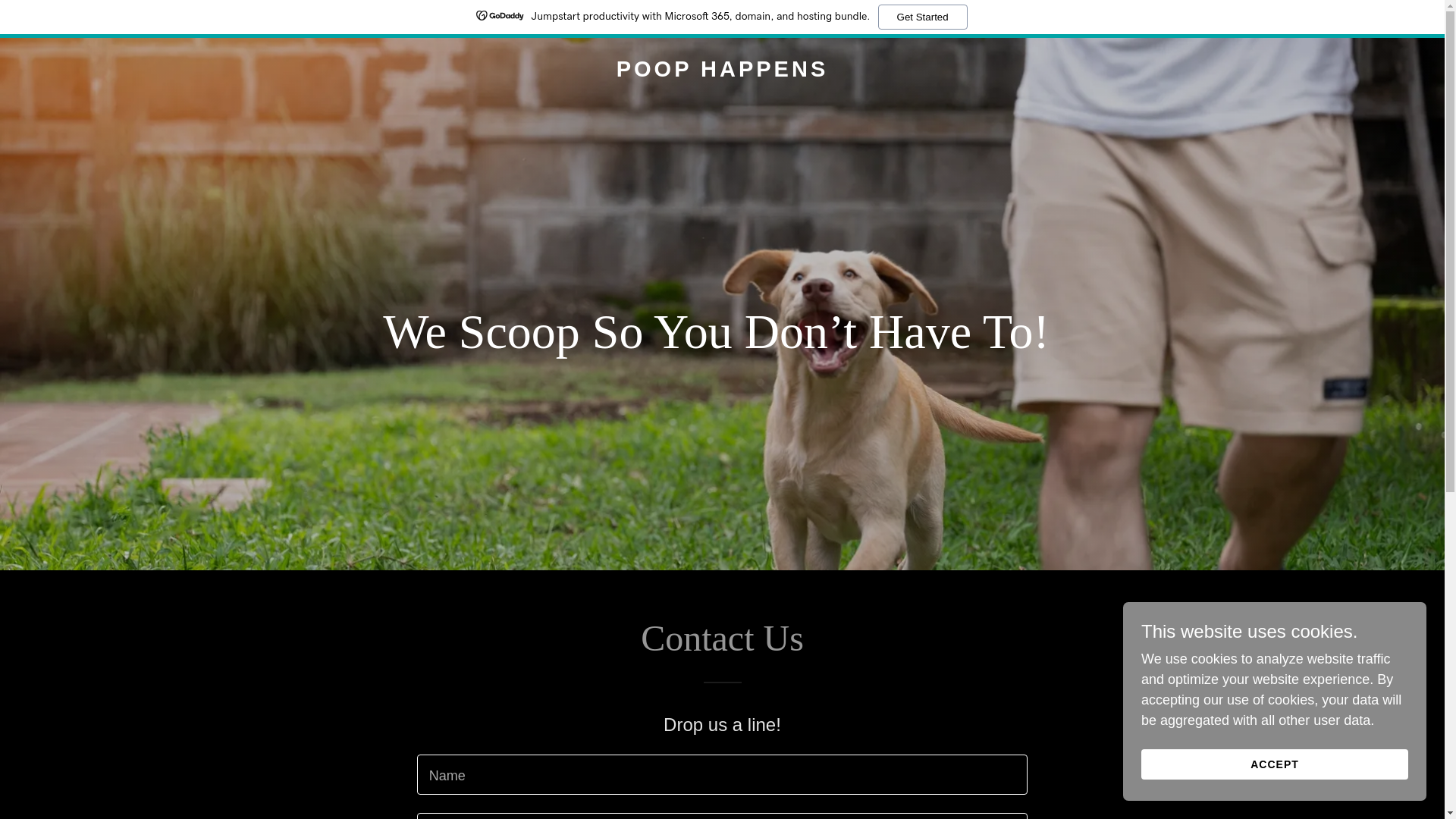 website screenshot of https://poophappensaz.com/