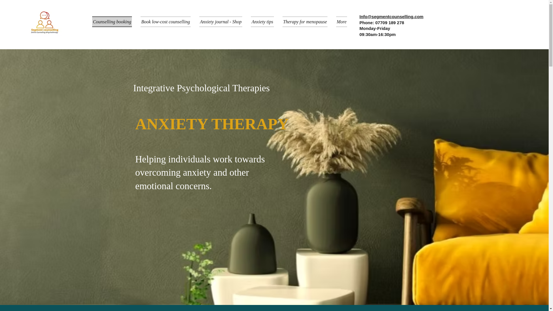 website screenshot of https://segmentcounselling.co.uk/