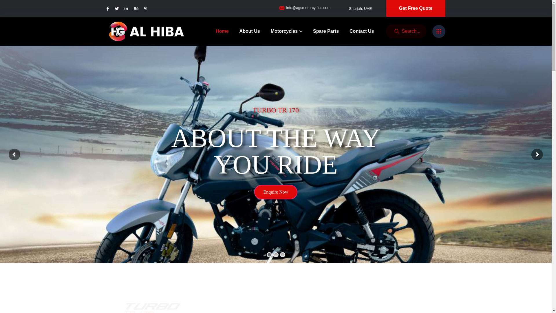 website screenshot of https://alhibamotorcycle.com/