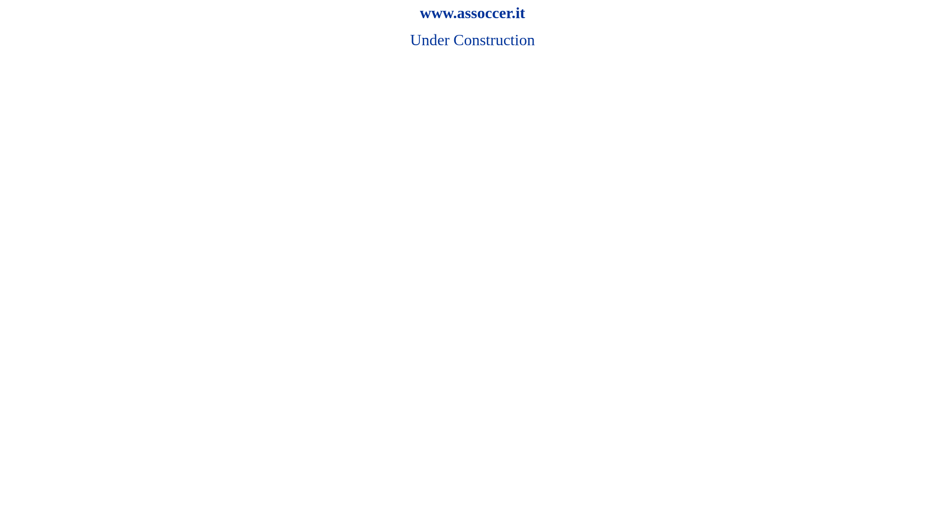website screenshot of https://assoccer.it/