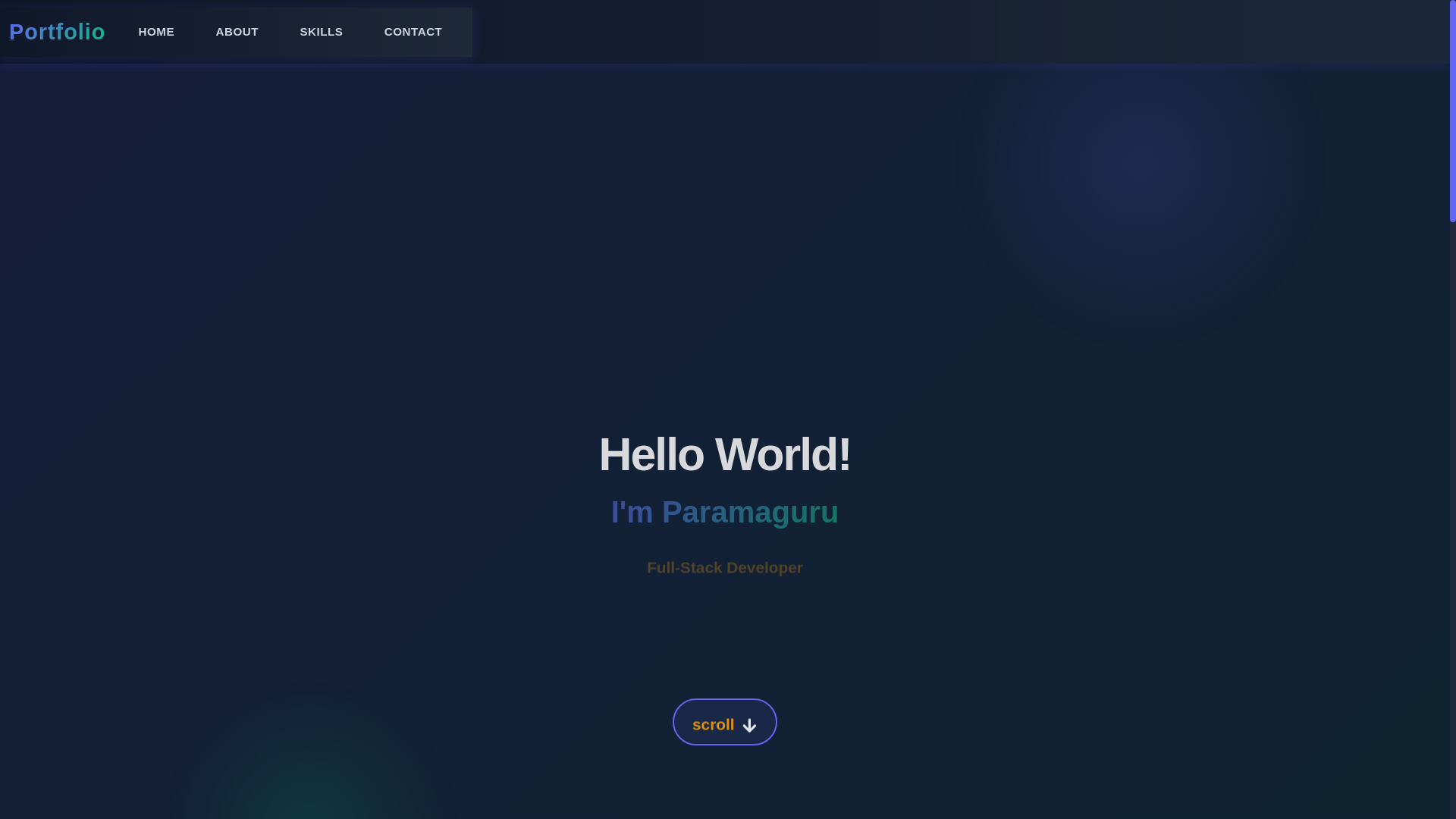 website screenshot of https://paramaguruportfolio.pages.dev/