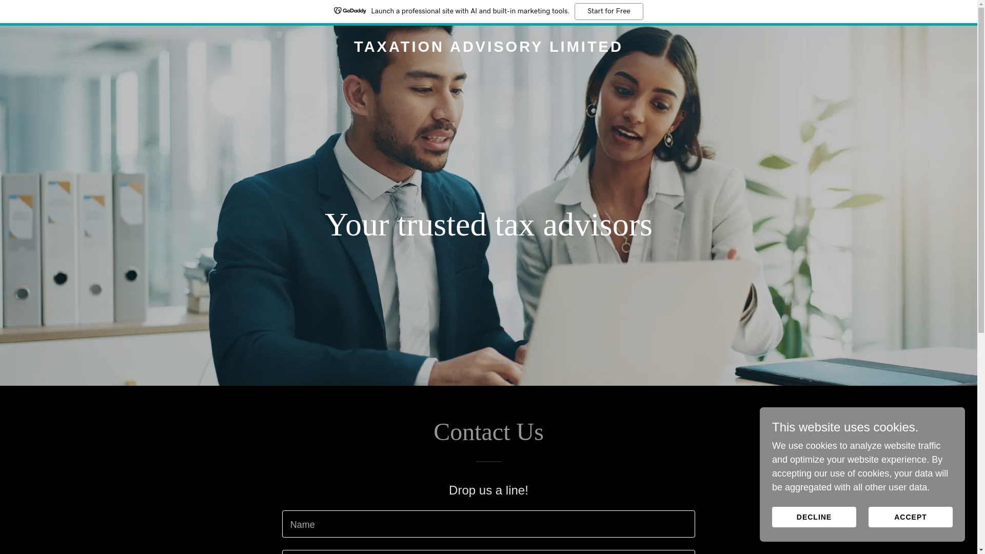 website screenshot of https://taxationadvisory.co.uk/
