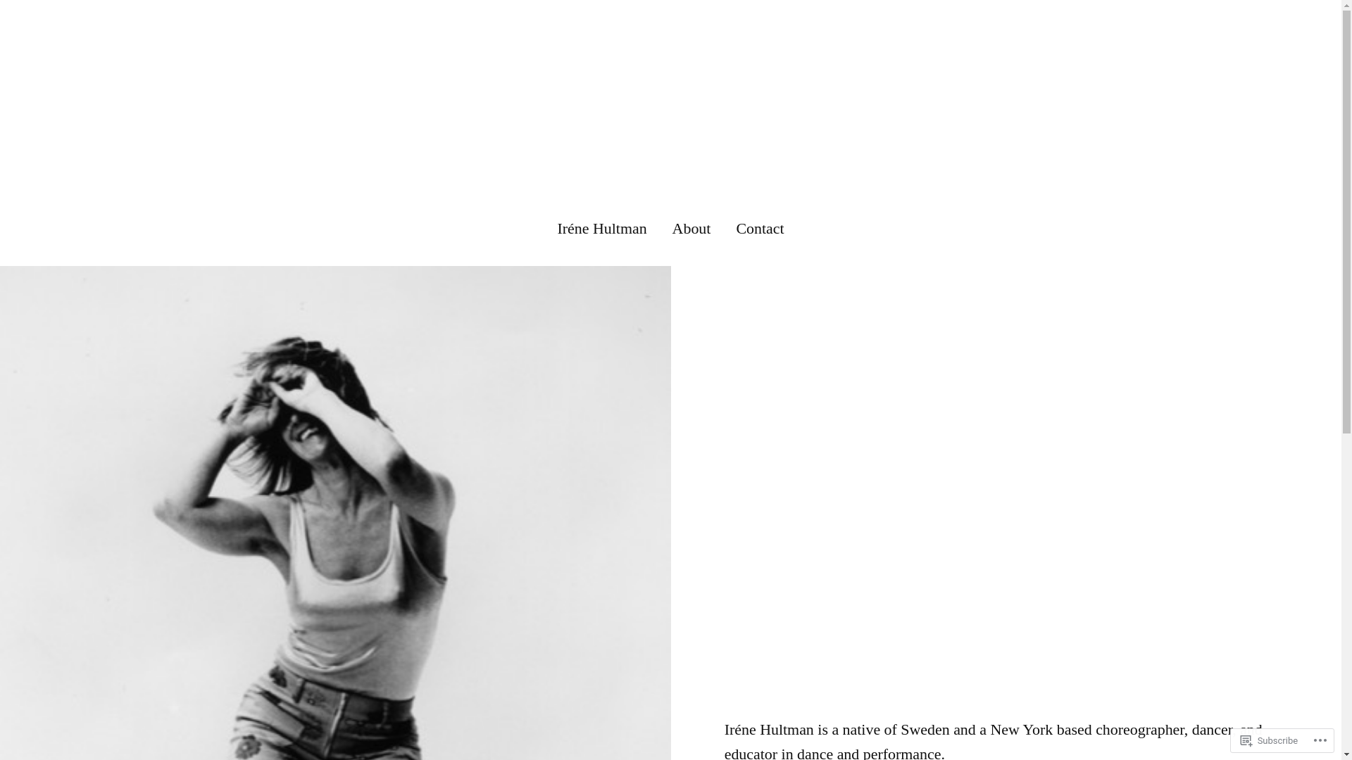 website screenshot of https://irenehultman.com/