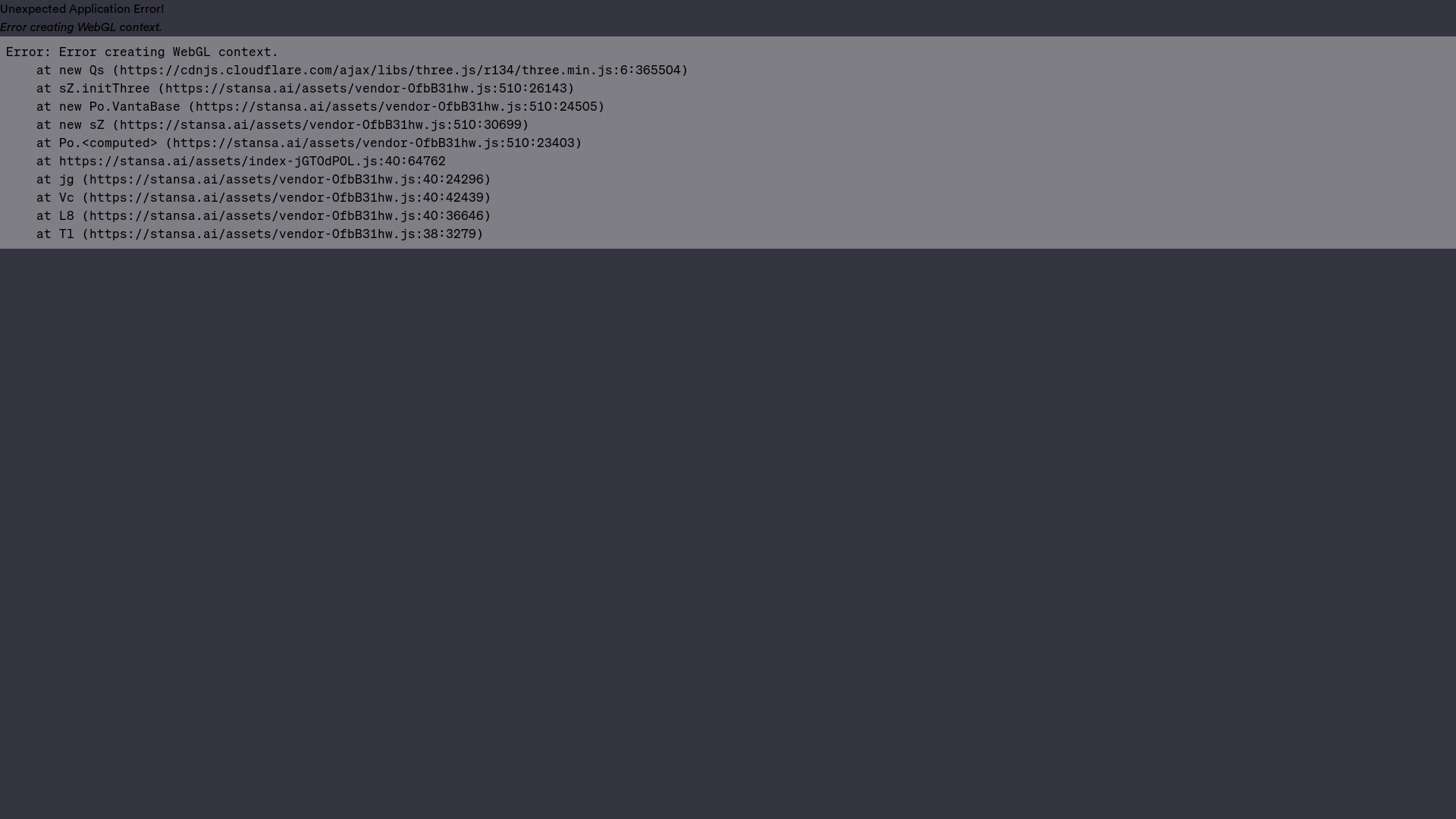 website screenshot of https://stansa.ai/