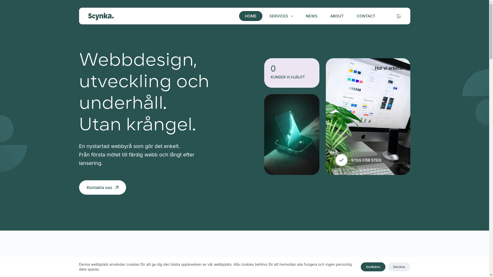 website screenshot of https://scynka.se/