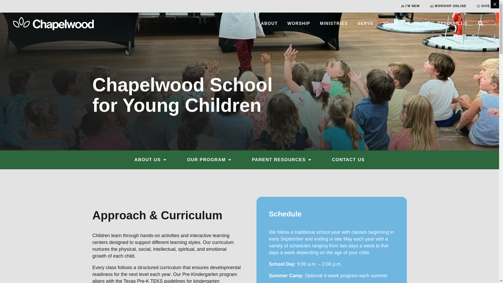 website screenshot of https://chapelwood.school/