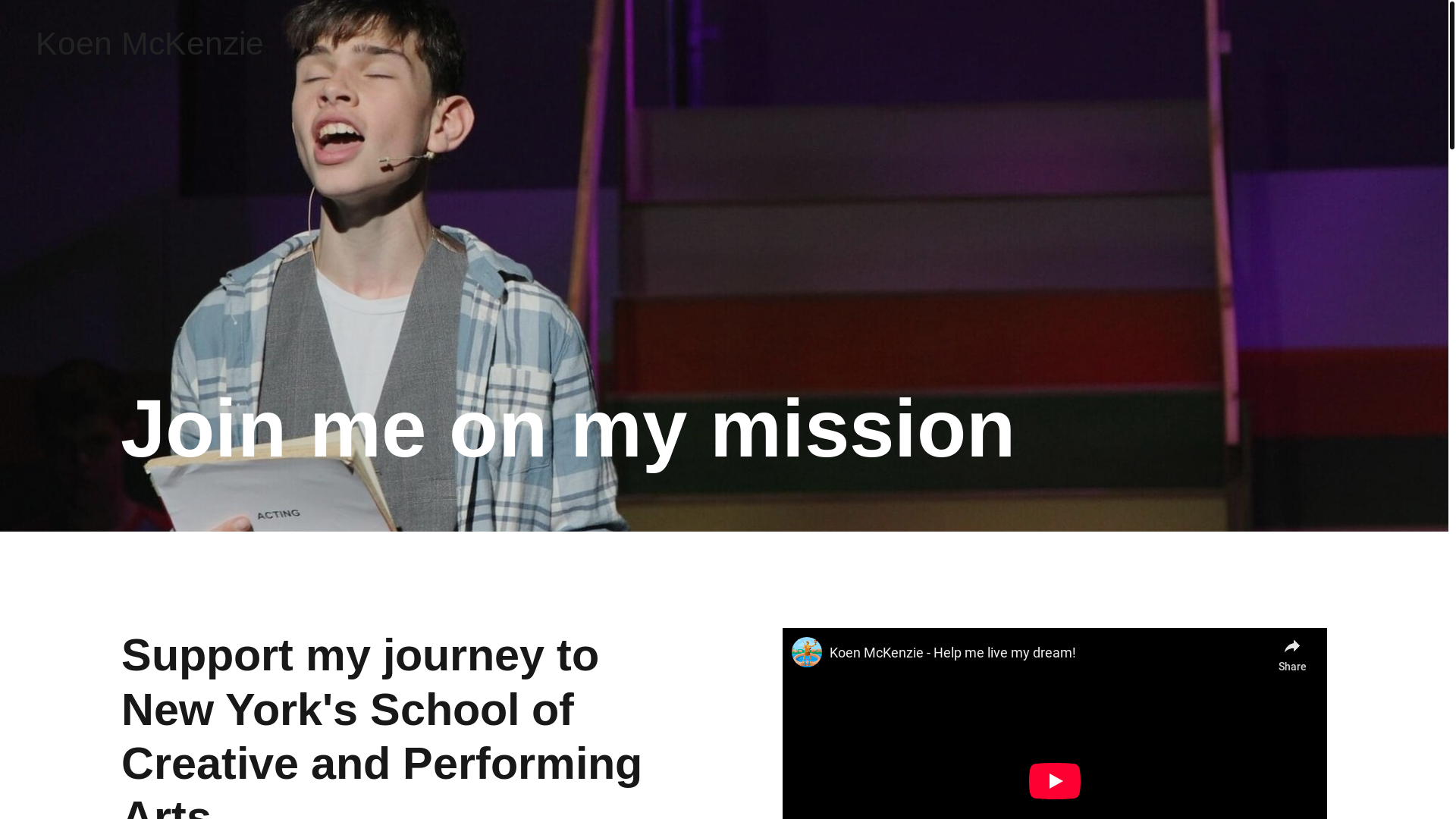 website screenshot of https://koenmckenzie.com/