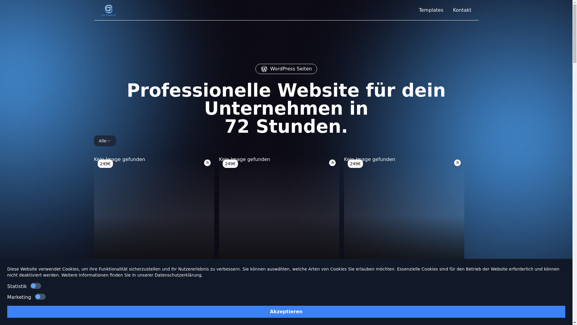 website screenshot of https://webhelden.io/