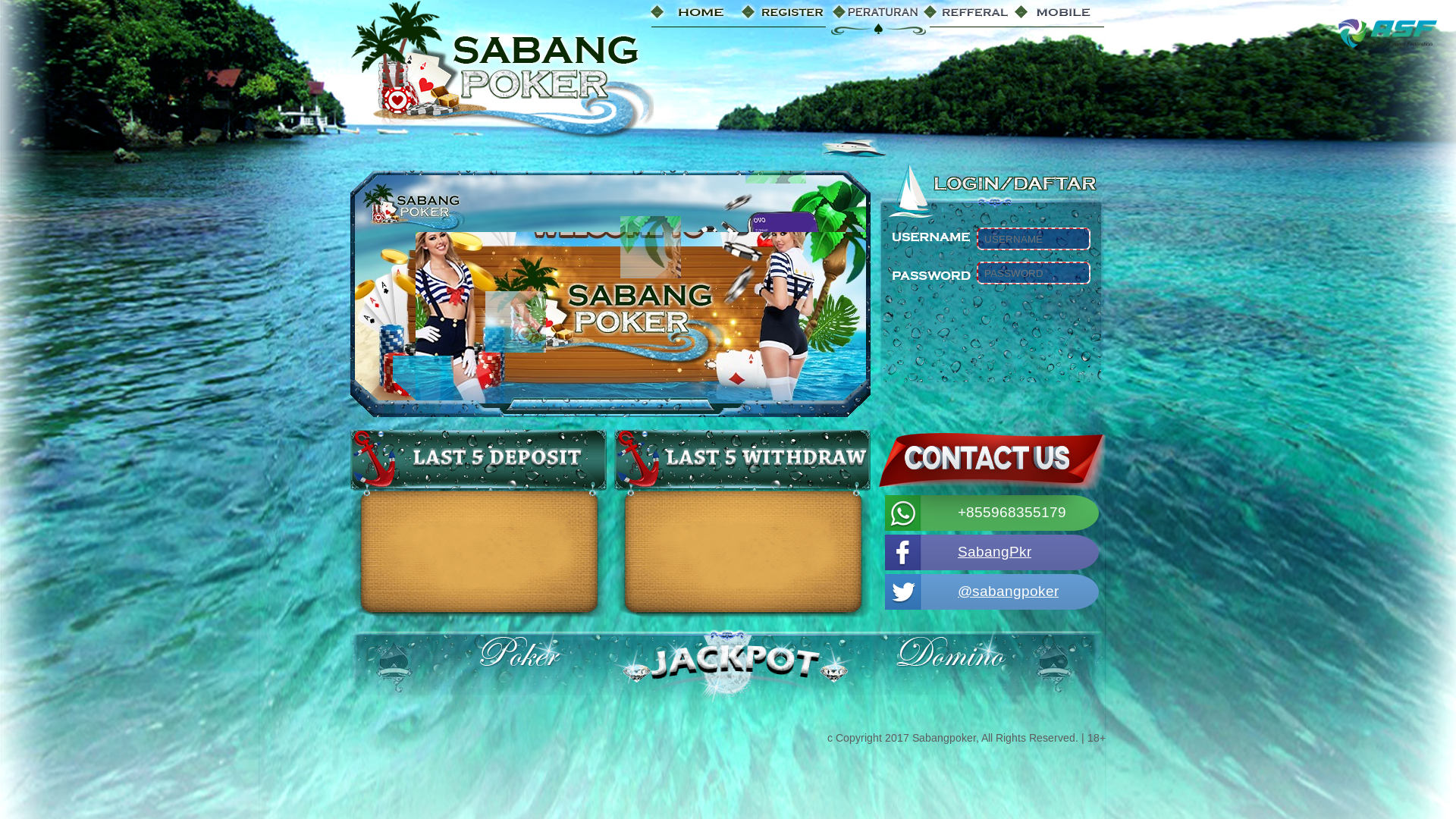 website screenshot of https://7sabangqq.com/