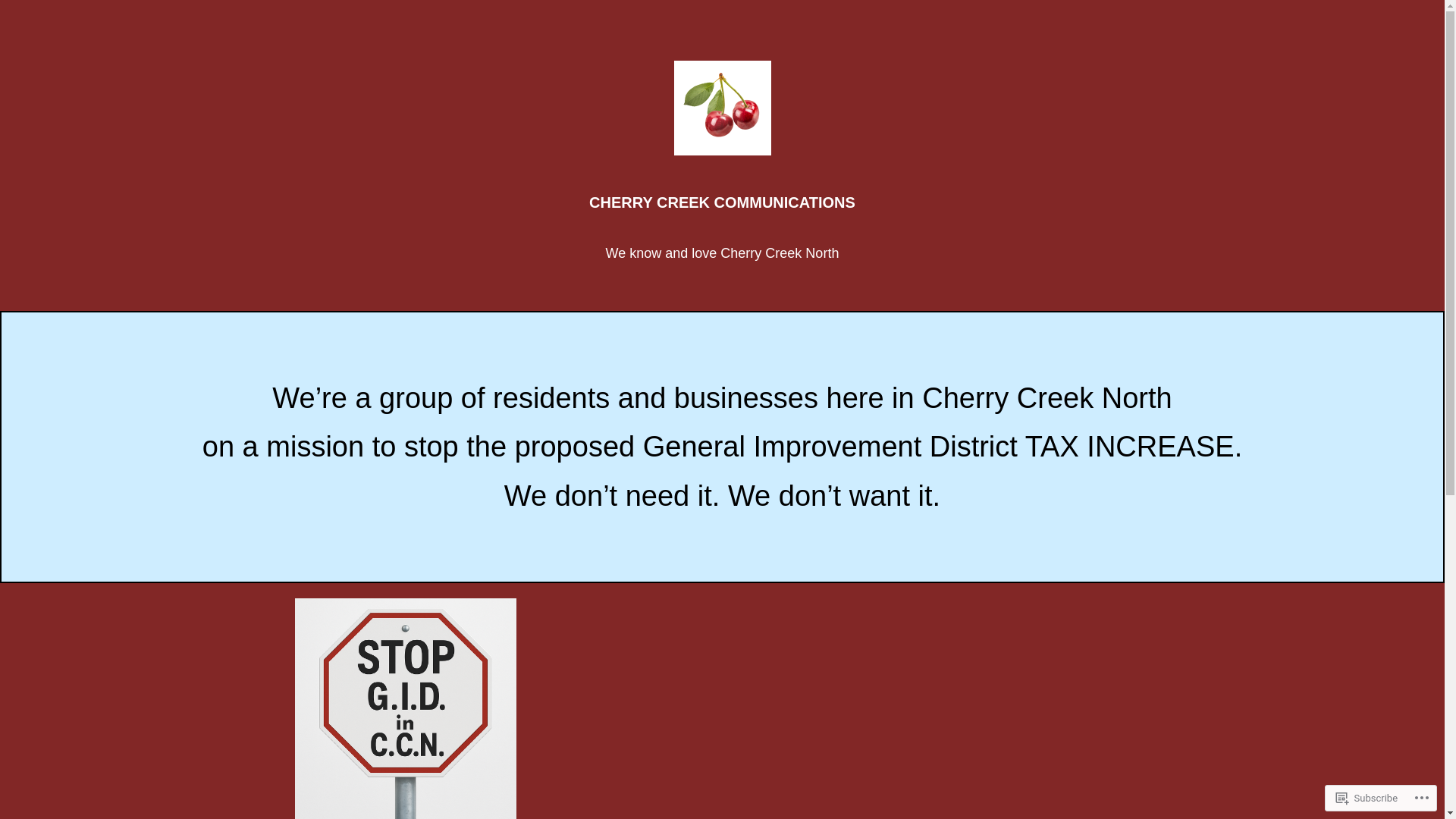 website screenshot of https://cherrycreekcommunications.com/