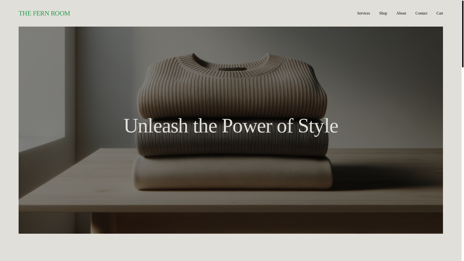 website screenshot of https://thefernroom.com/