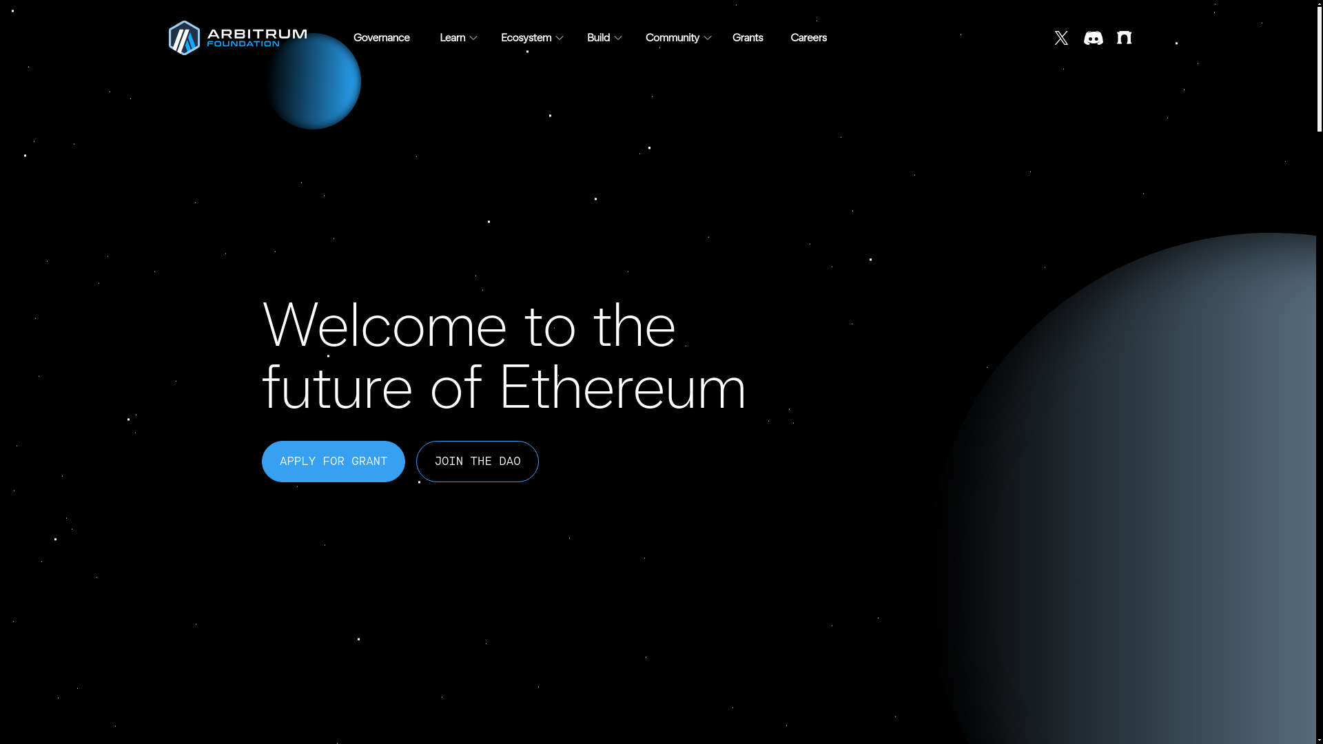 website screenshot of https://foundation-arbitrum-redeem.com/