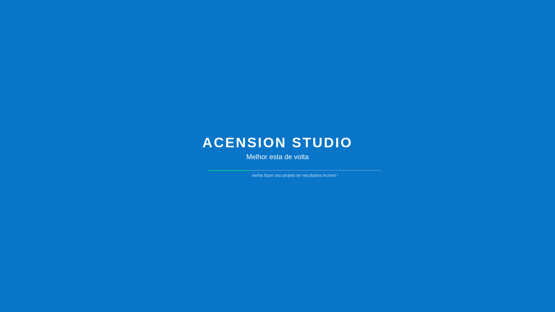 website screenshot of https://acensionstudio.com.br/
