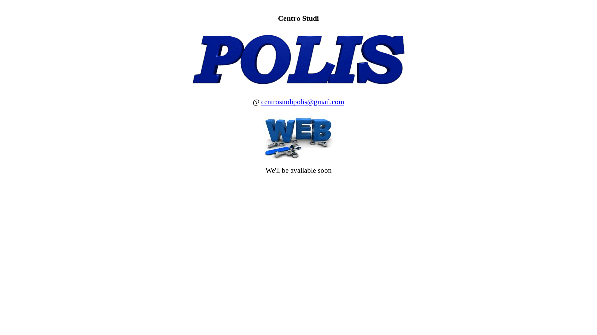 website screenshot of https://centrostudipolis.eu/