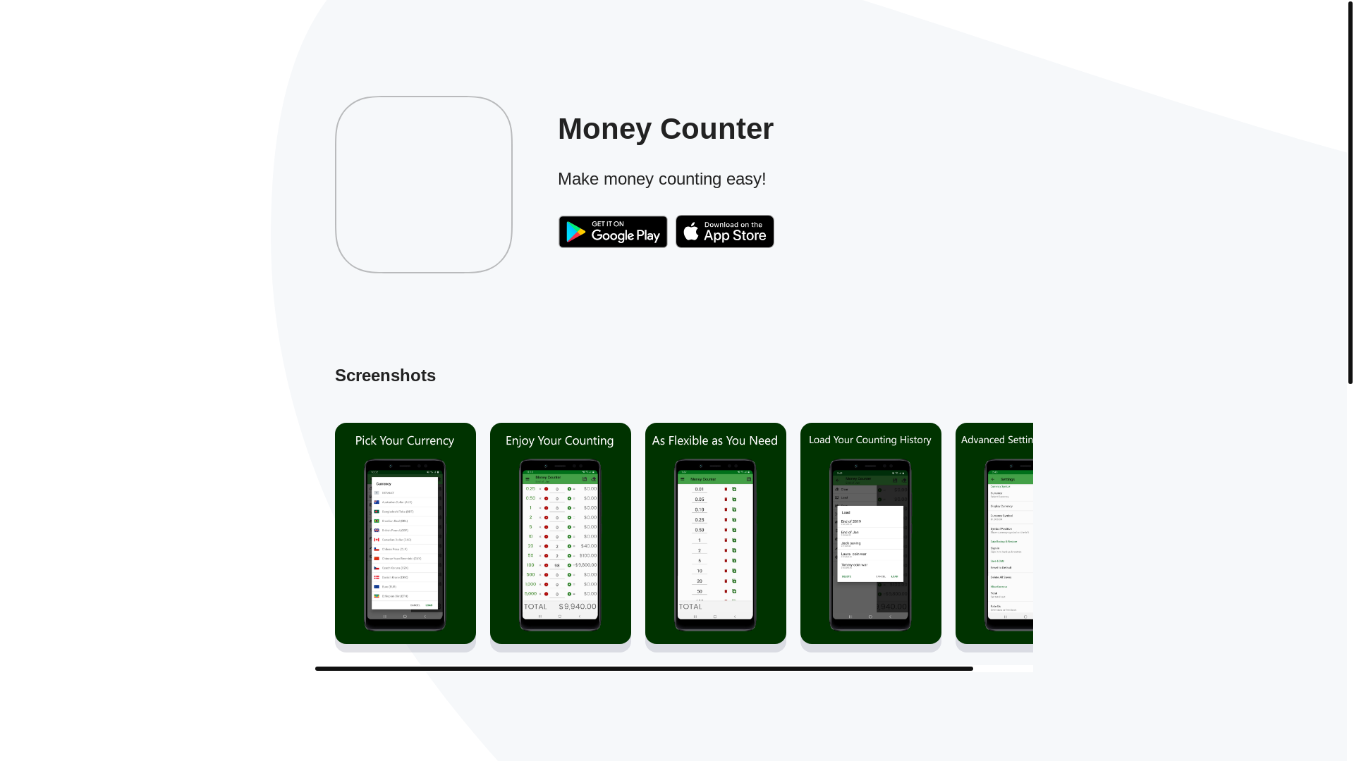 website screenshot of https://moneycounter-app.pages.dev/