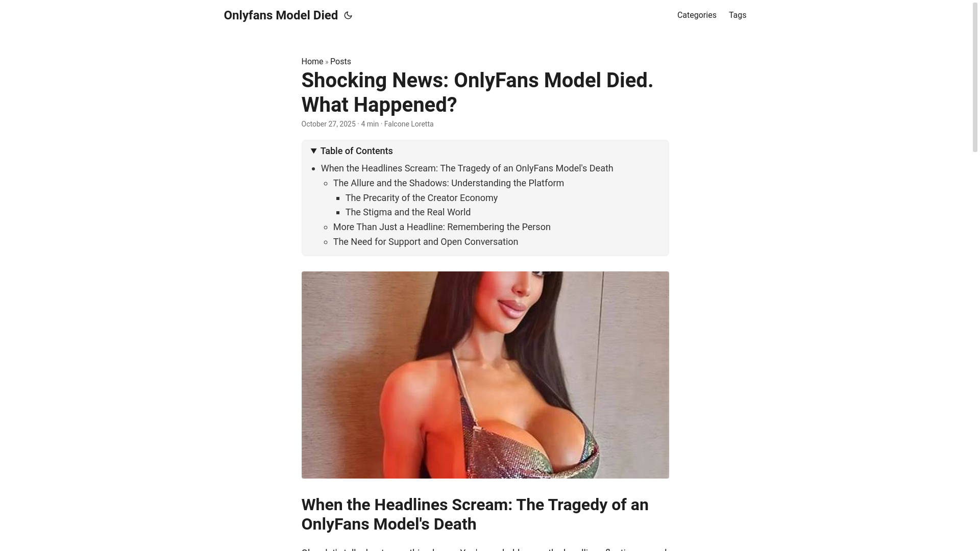 website screenshot of https://onlyfans-model-died.pages.dev/