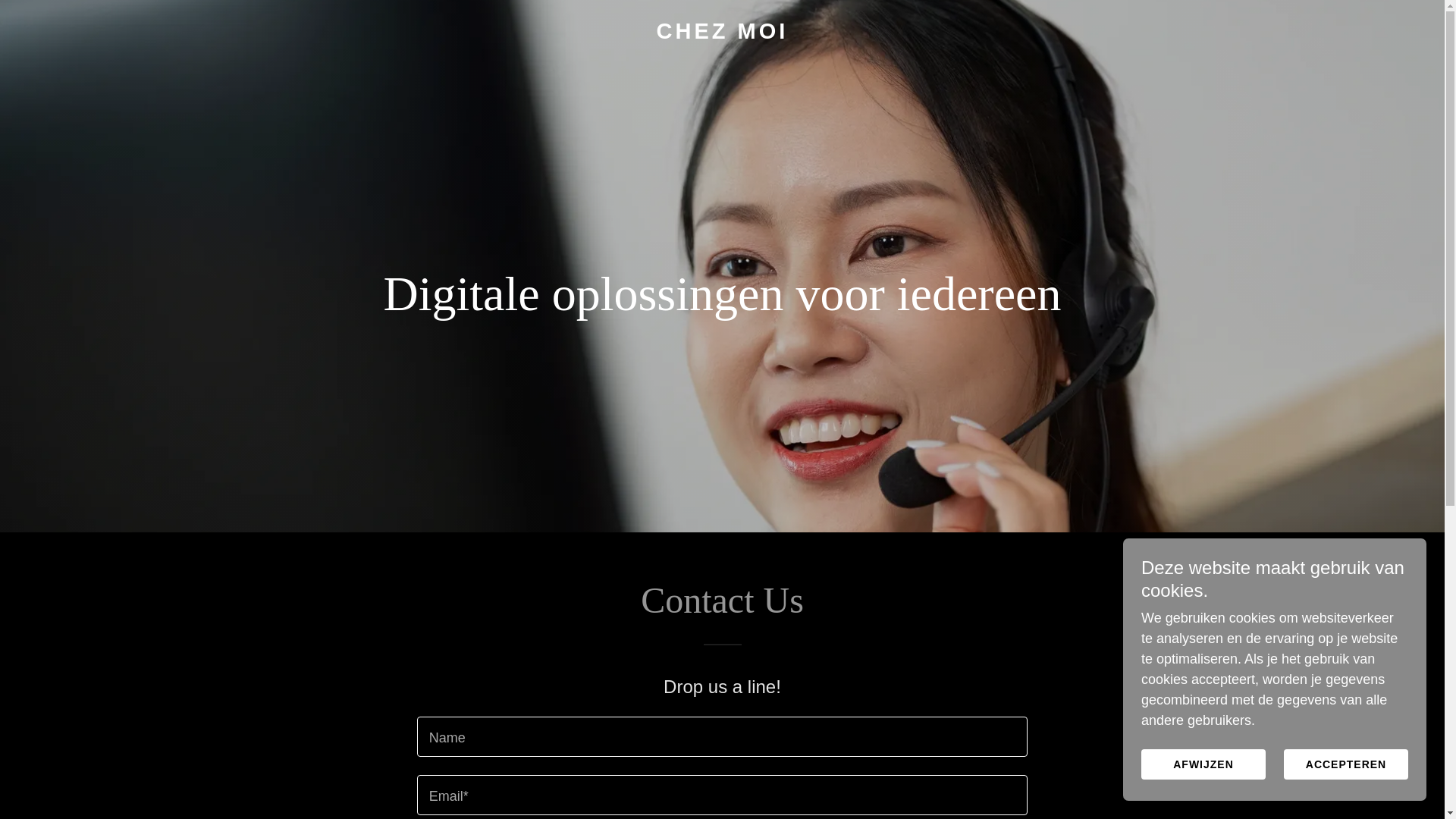 website screenshot of https://chezmoii.be/