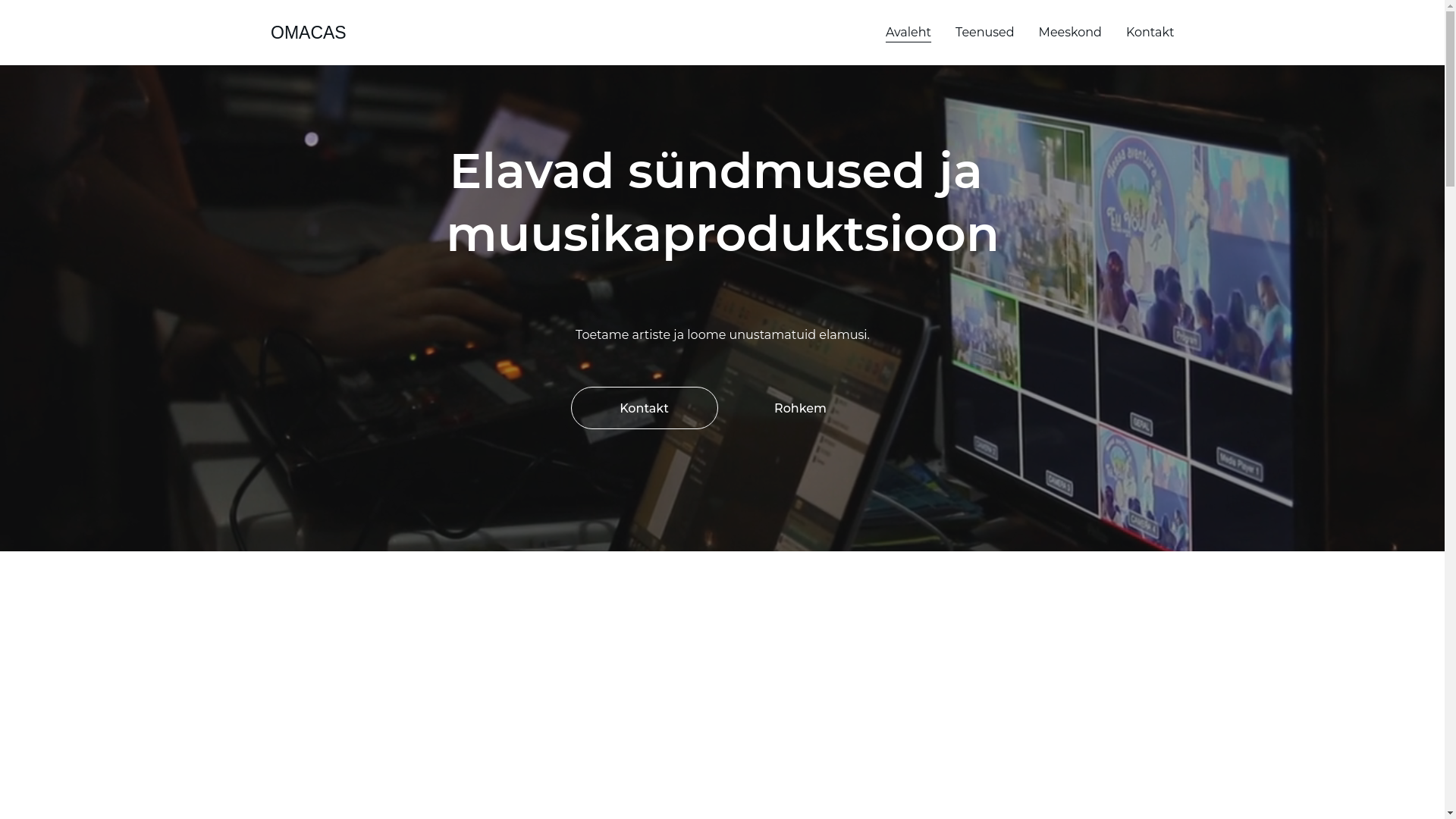website screenshot of https://omacas.online/