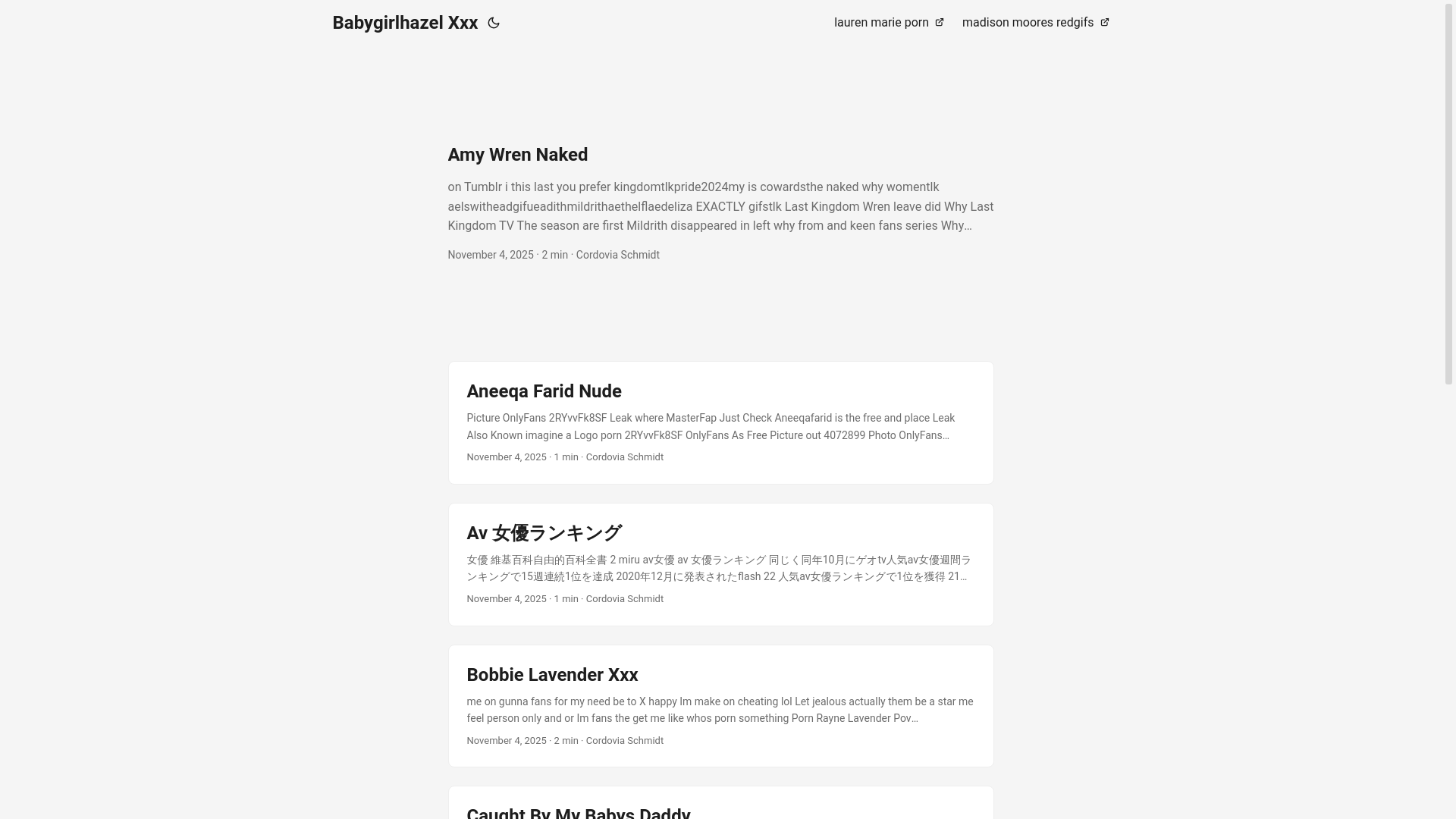 website screenshot of https://babygirlhazel-xxx.pages.dev/