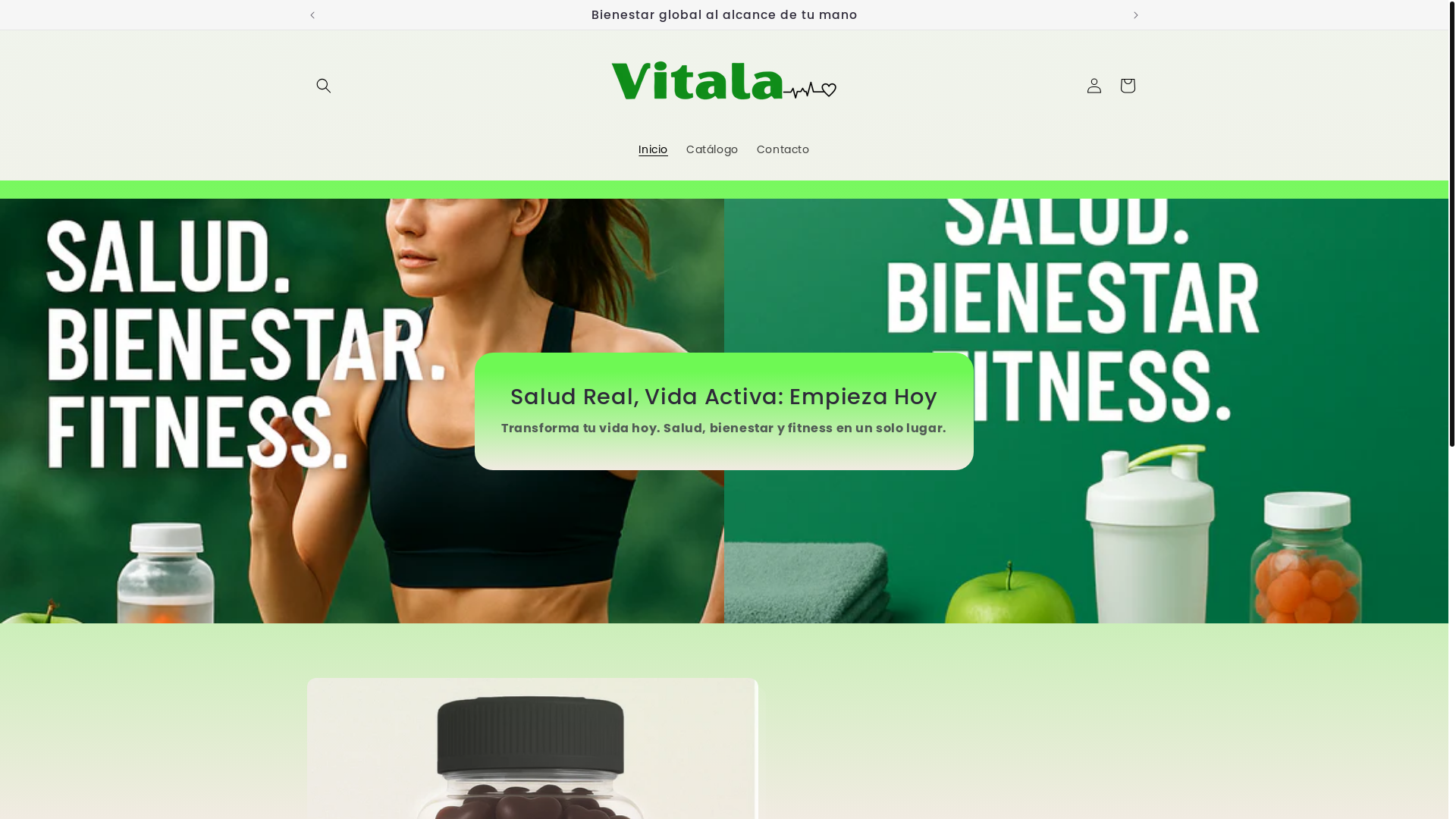 website screenshot of https://vitala.com.co/