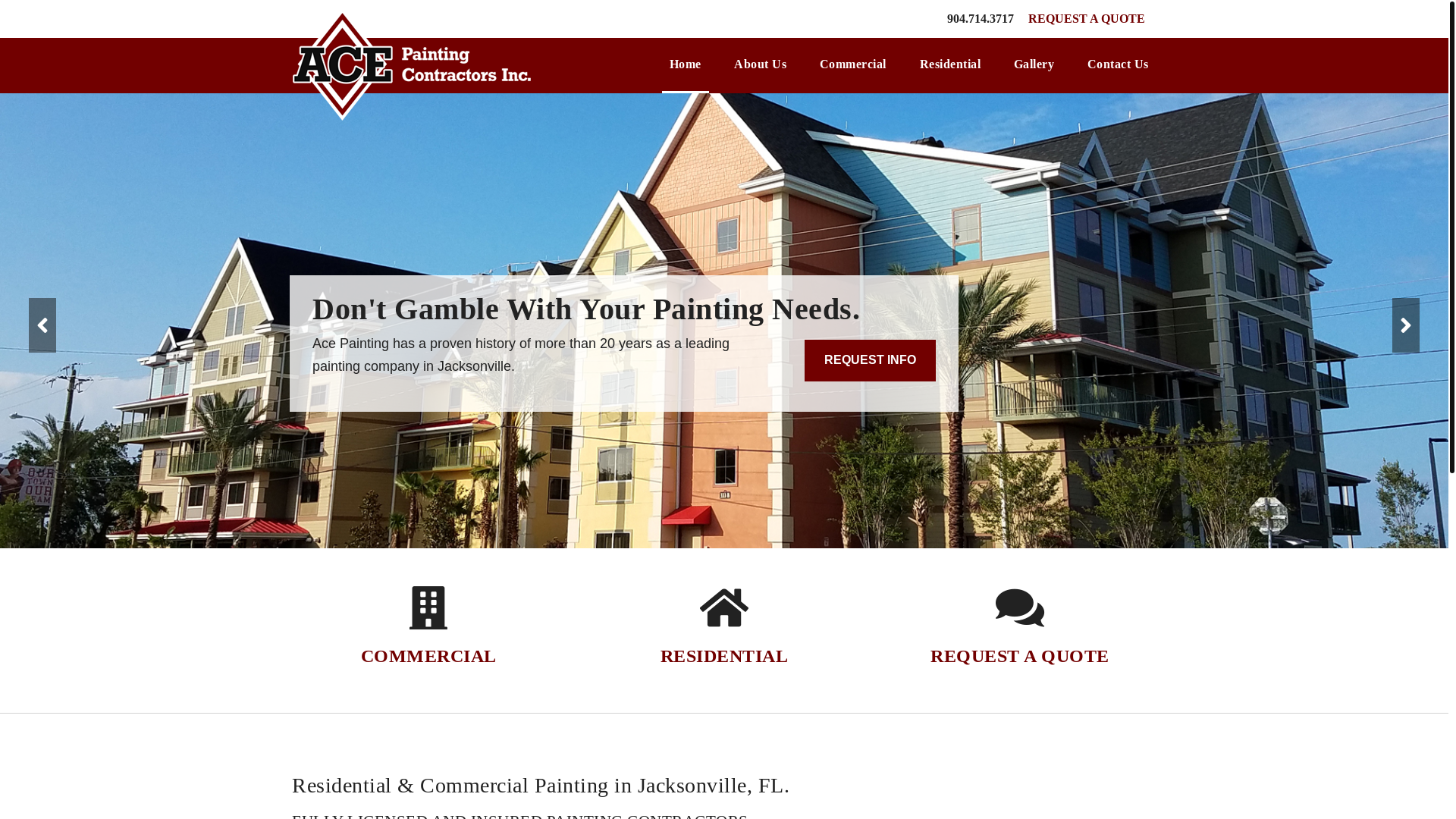 website screenshot of https://acepaintingcontractorsco.com/