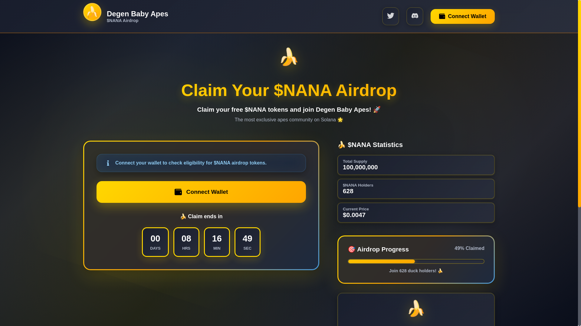 website screenshot of https://nanalabs.xyz/