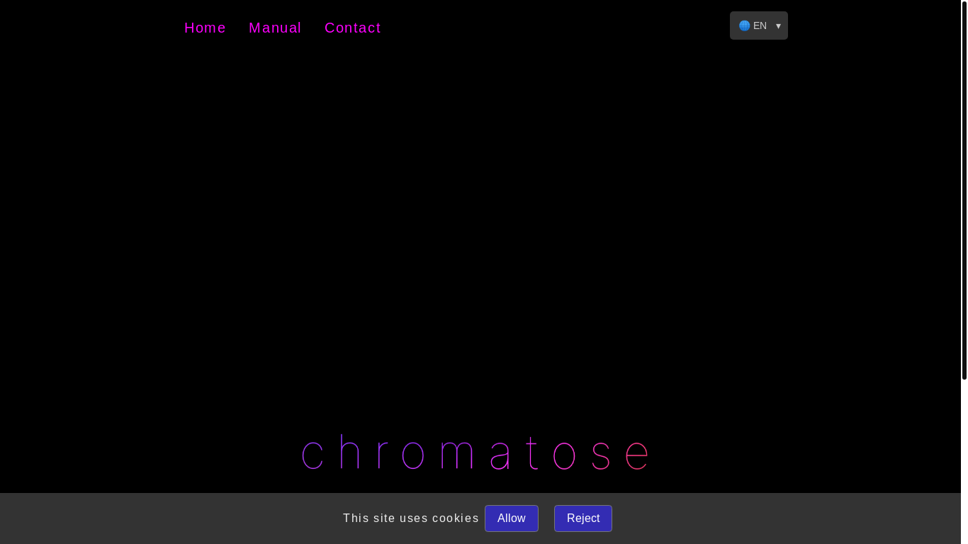 website screenshot of https://chromatose.pages.dev/