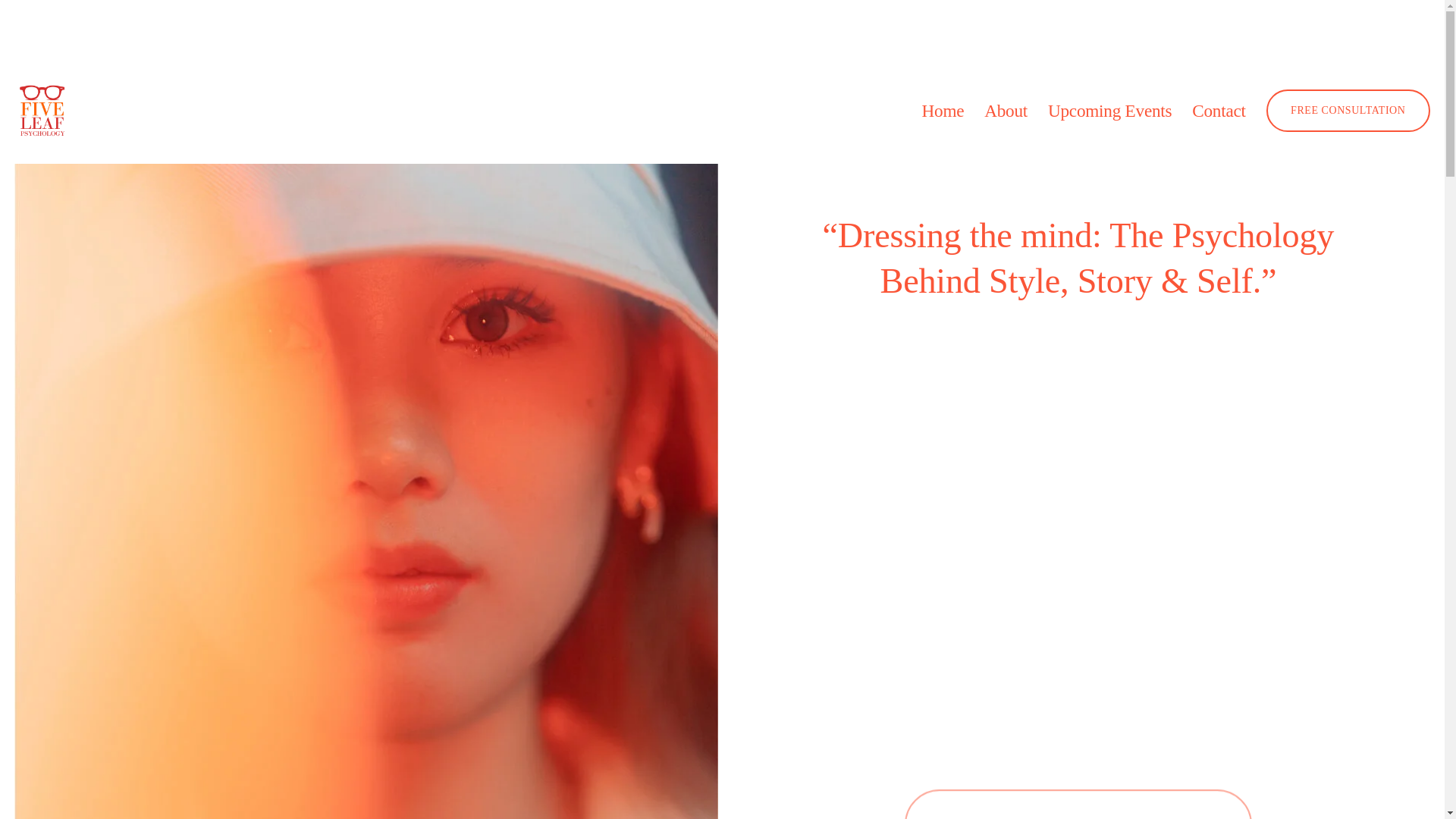 website screenshot of https://fiveleafpsychology.co.uk/