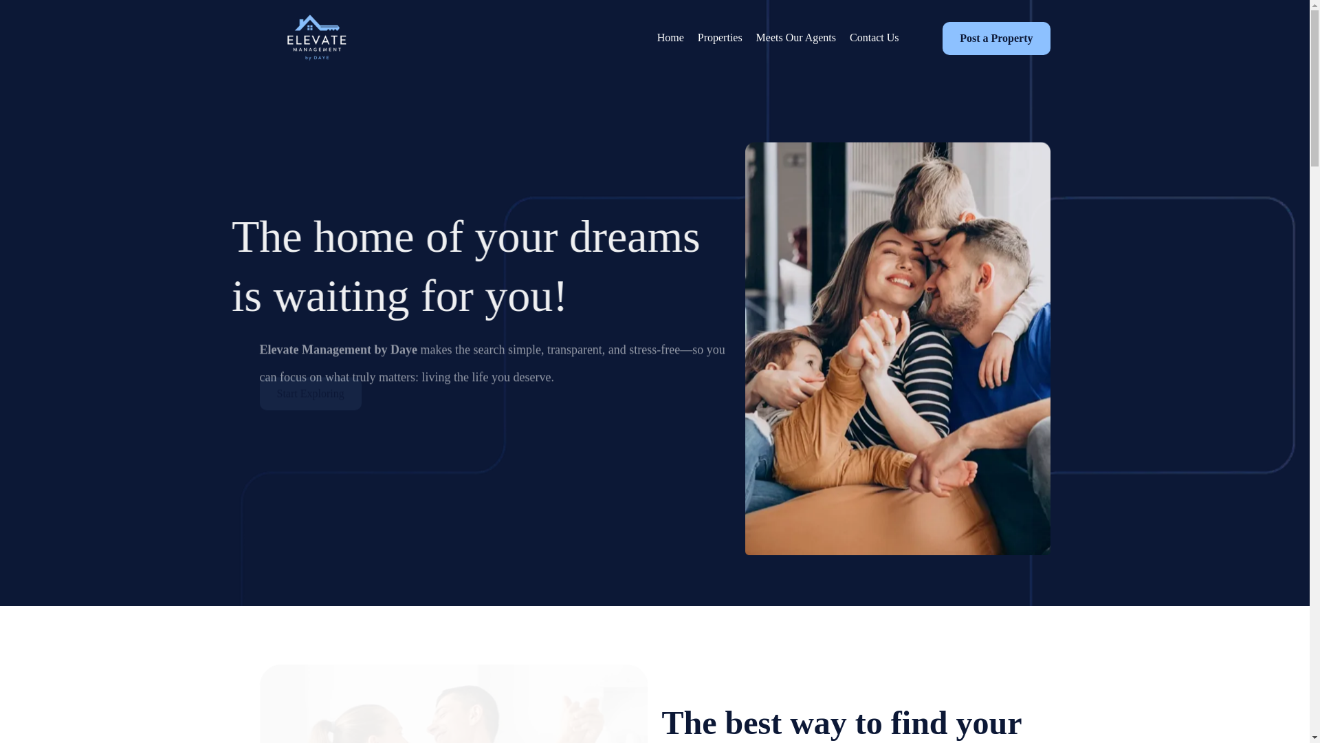 website screenshot of https://elevatemanagementx.com/