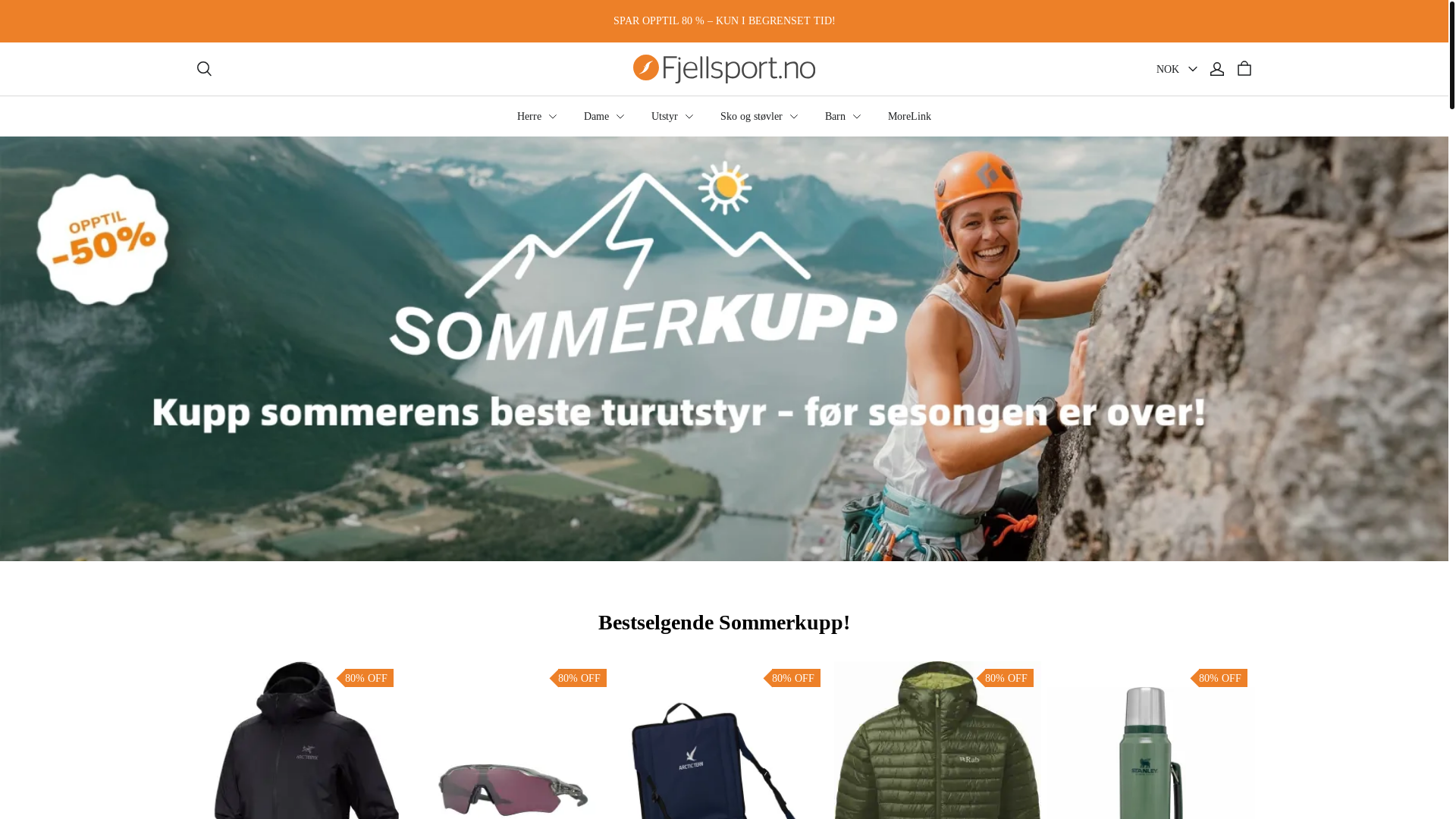 website screenshot of https://fjellsportsalenok.shop/