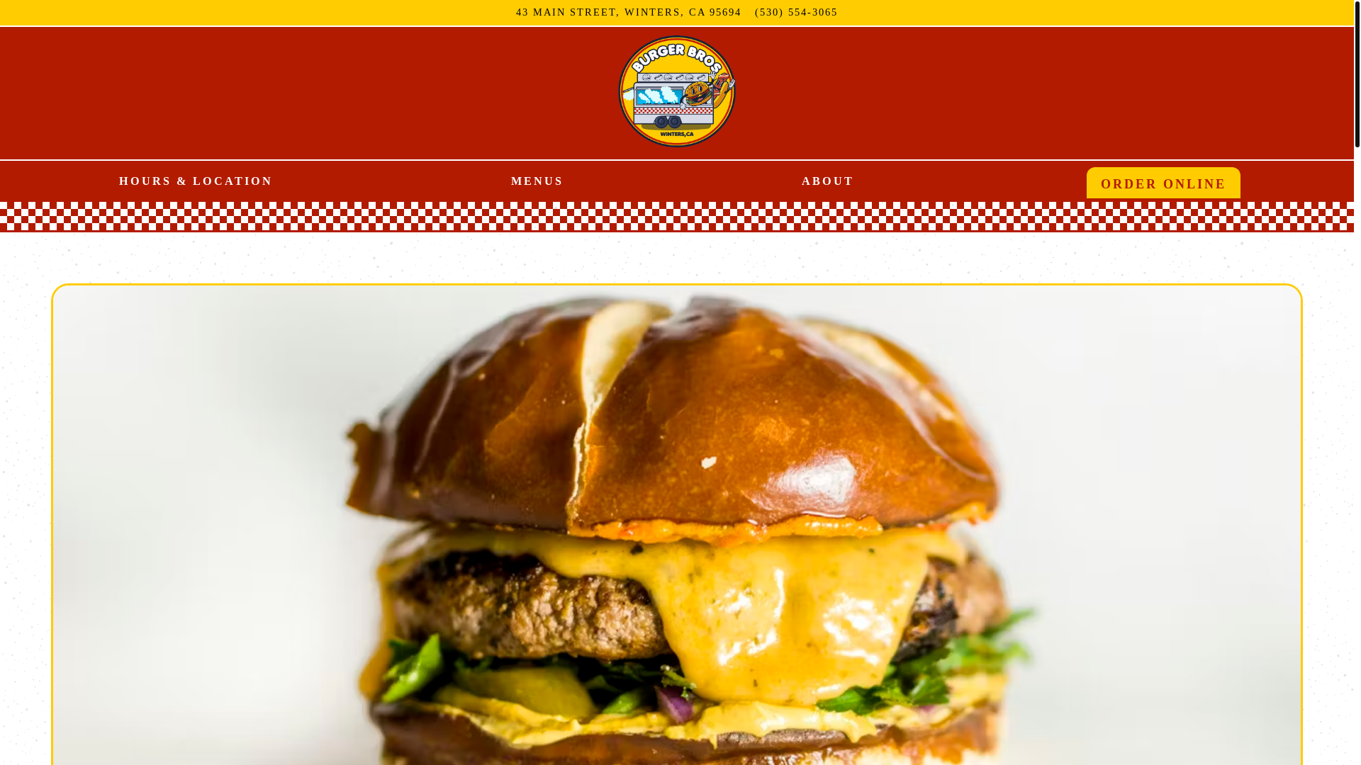 website screenshot of https://burgerbroswinters.com/