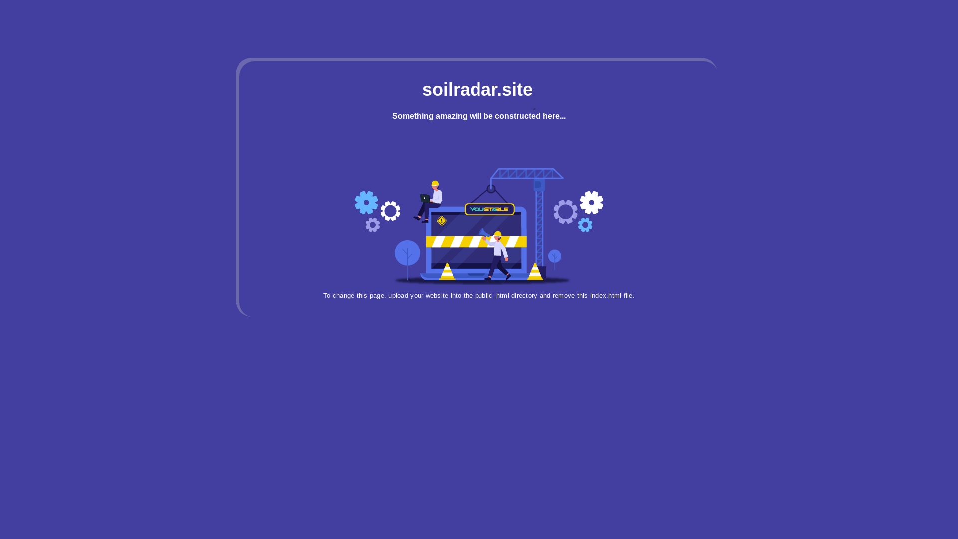 website screenshot of https://soilradar.site/