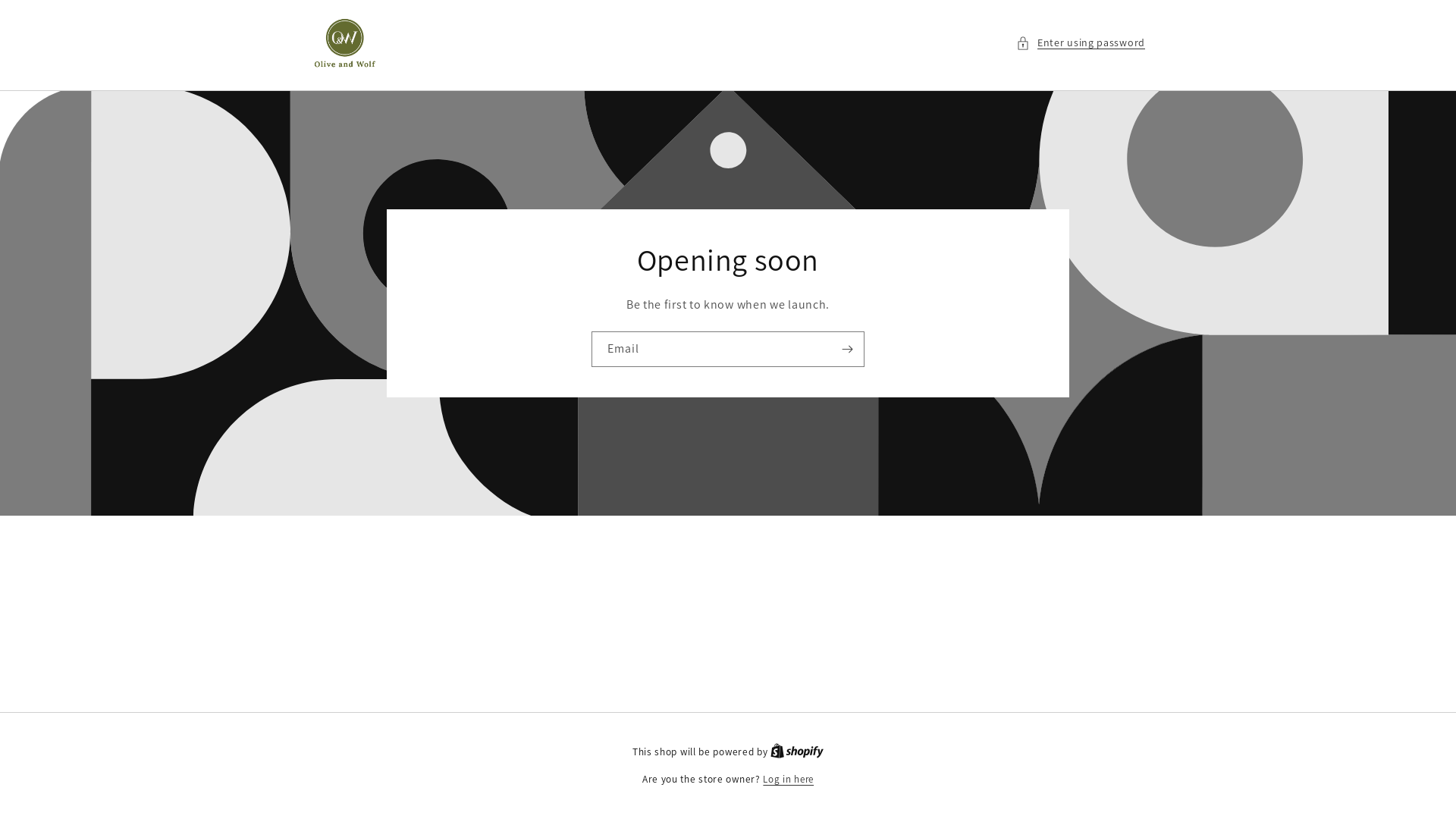 website screenshot of https://oliveandwolfco.com/