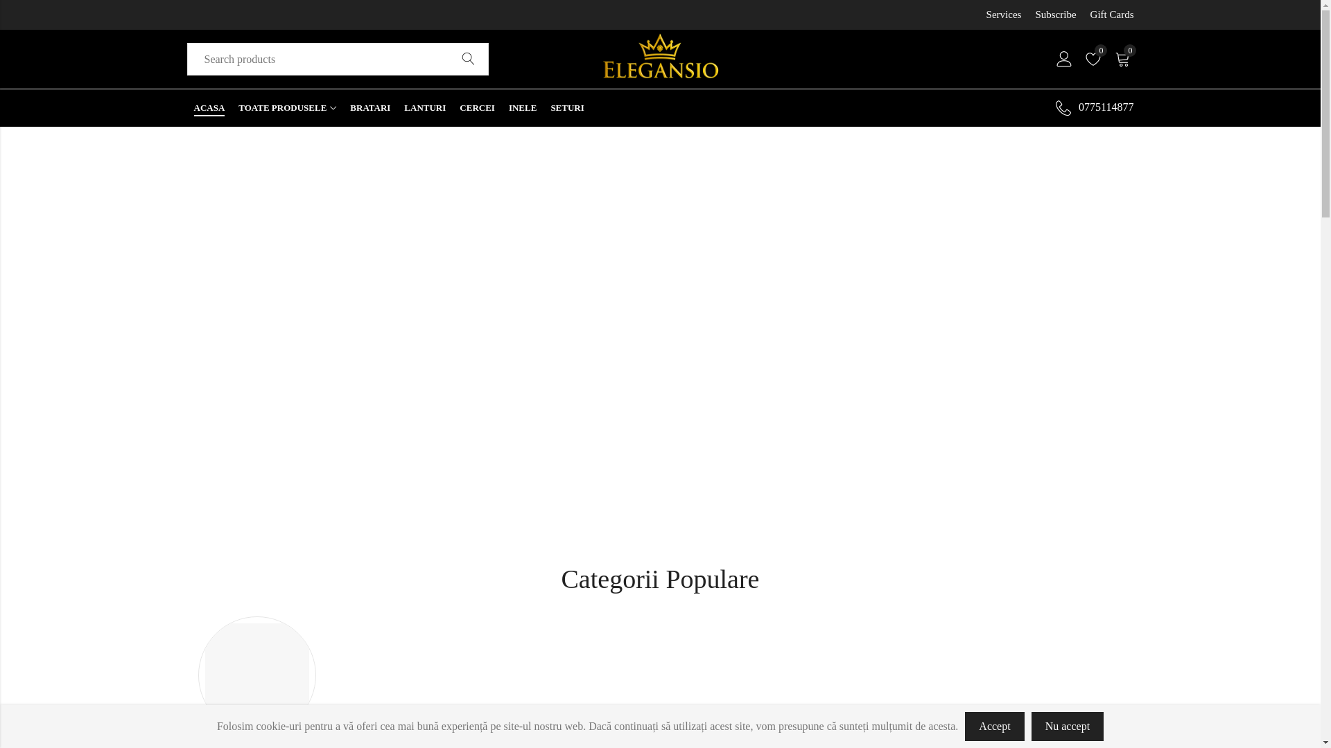 website screenshot of https://elegansio.ro/