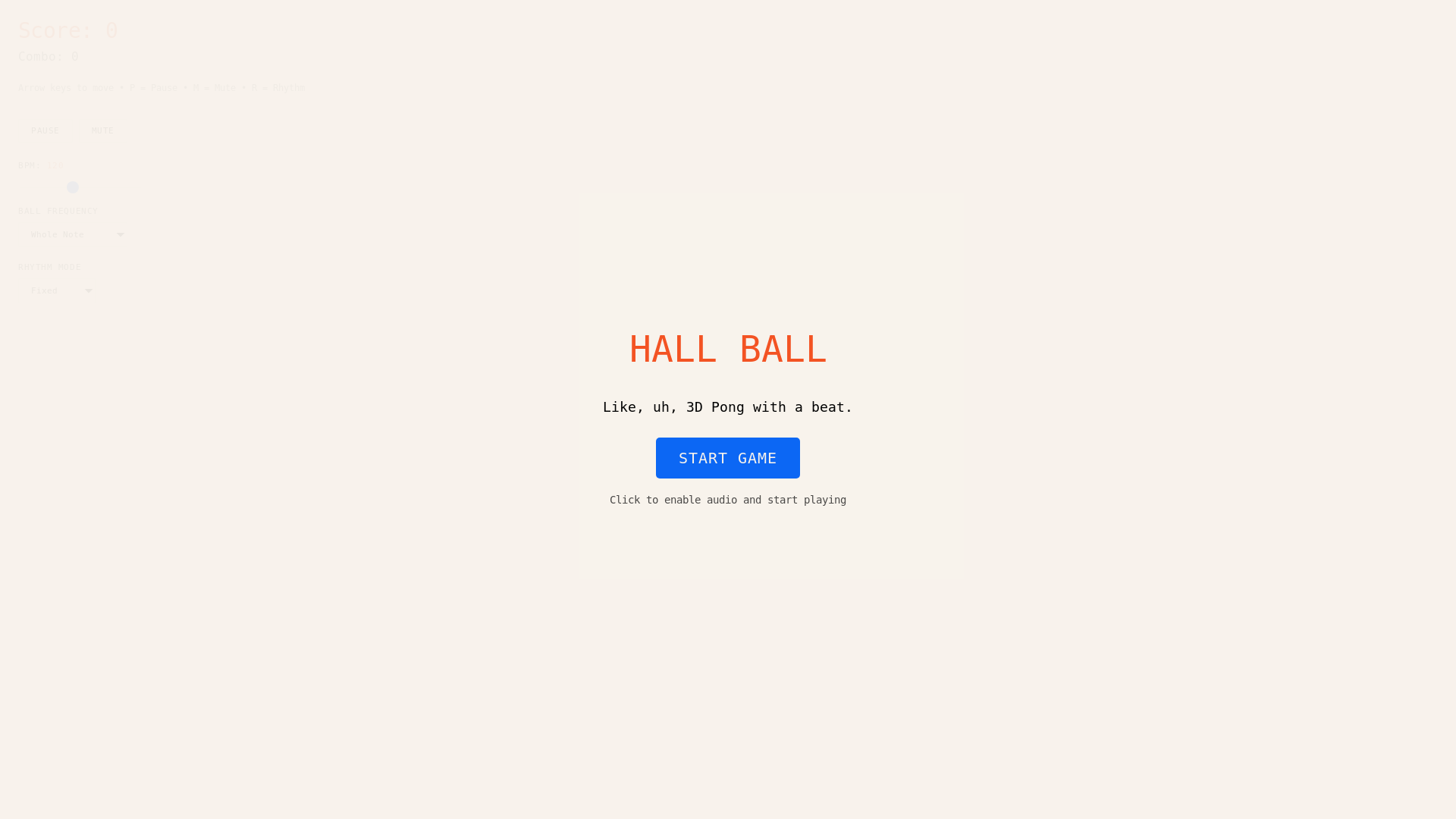 website screenshot of https://hall-ball.pages.dev/