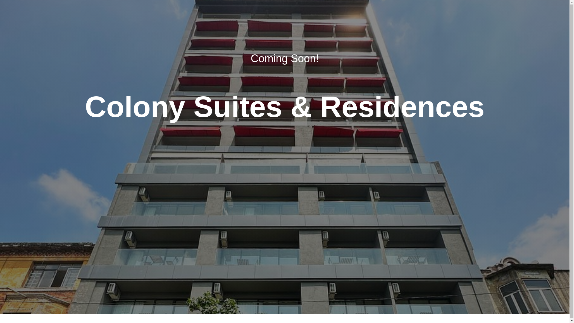 website screenshot of https://colonyresidencesandsuites.com/
