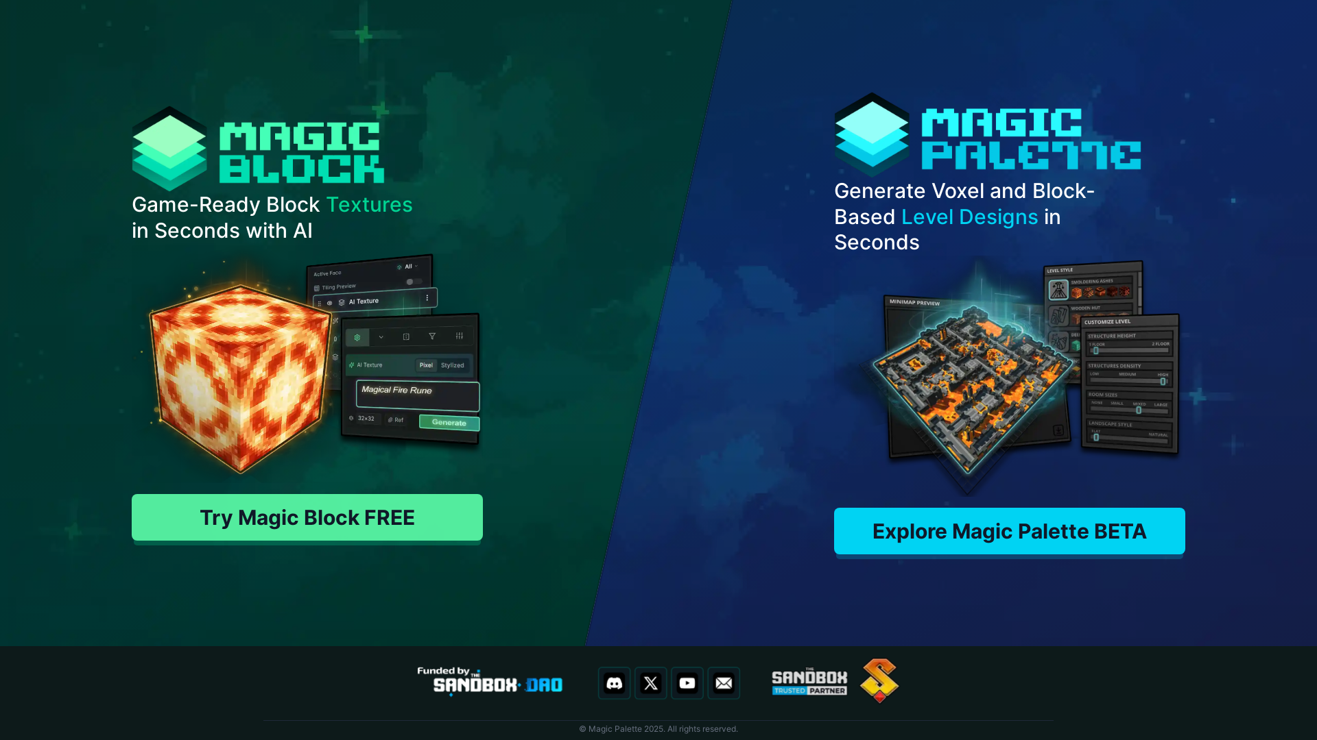 website screenshot of https://magicpalette-landingpage.pages.dev/