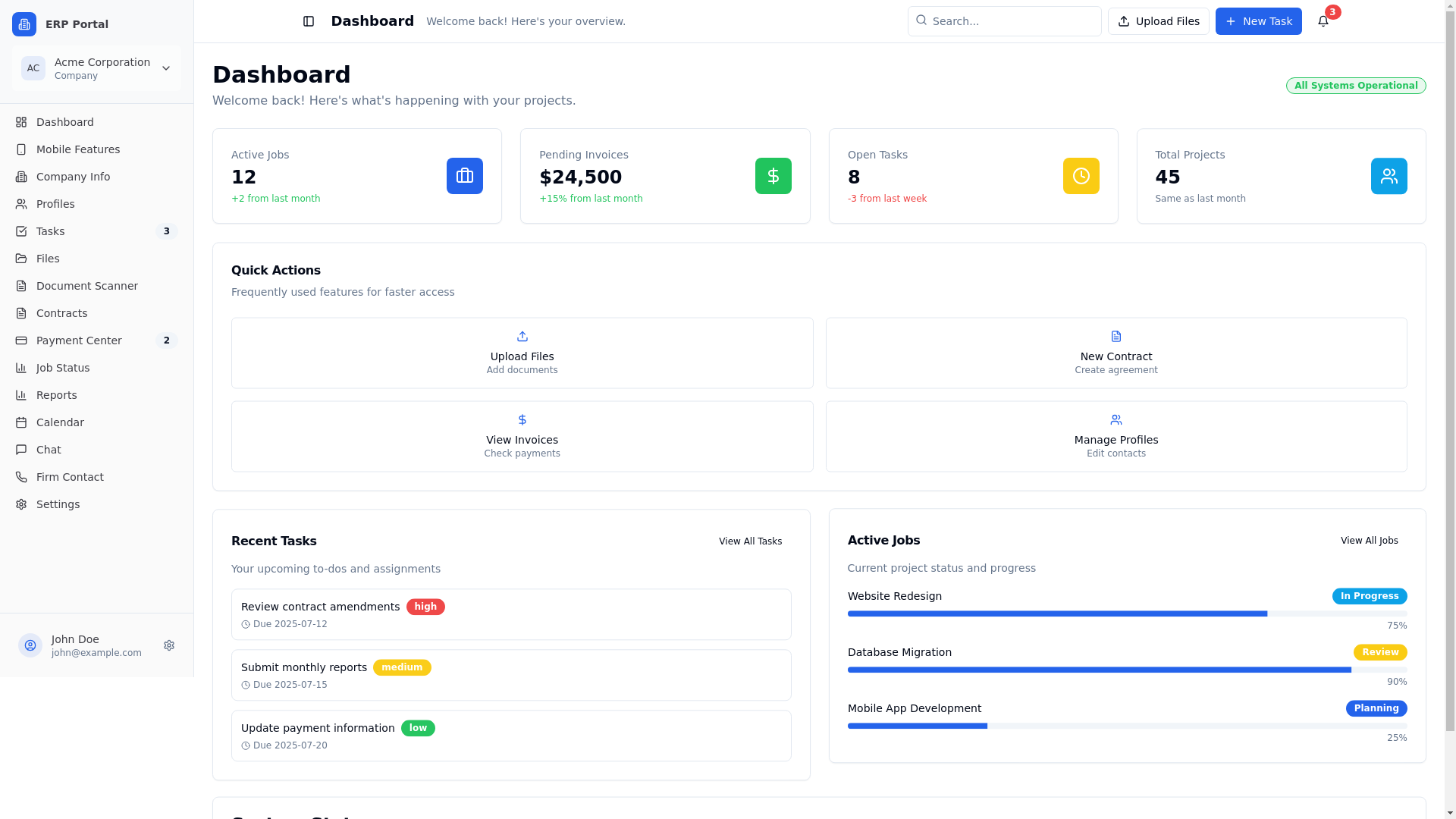 website screenshot of https://assisterp-client-portal.pages.dev/