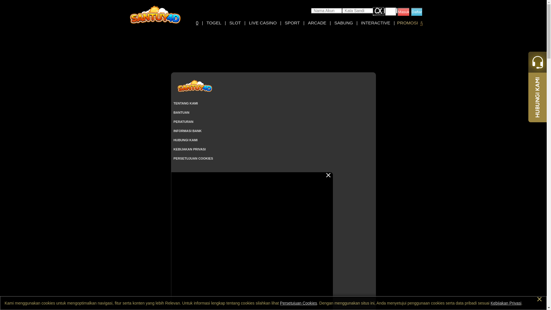 website screenshot of https://santuy4dggwp.com/