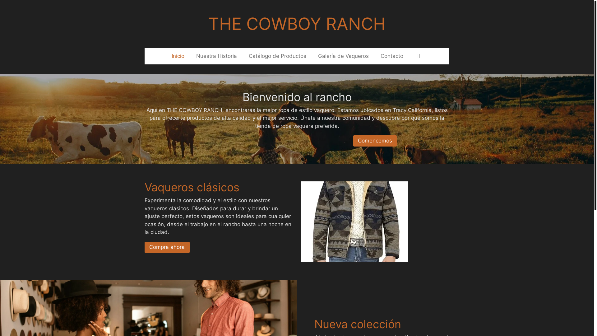 website screenshot of https://thecowboyranch.online/
