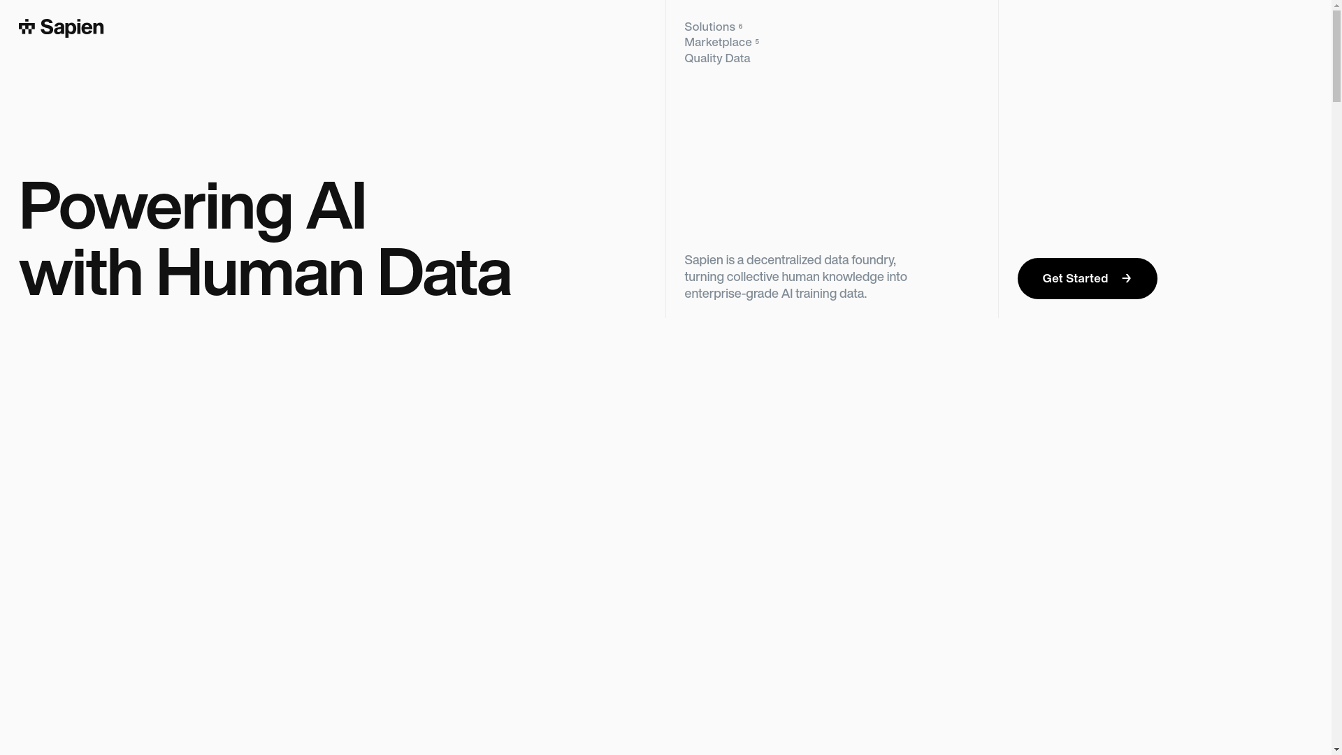 website screenshot of https://sapienbsc.com/
