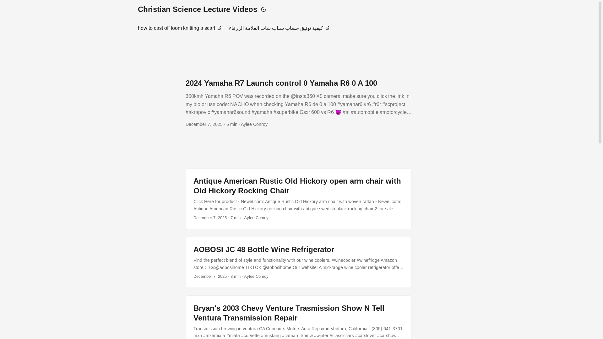 website screenshot of https://christiansciencelecturevideos.pages.dev/