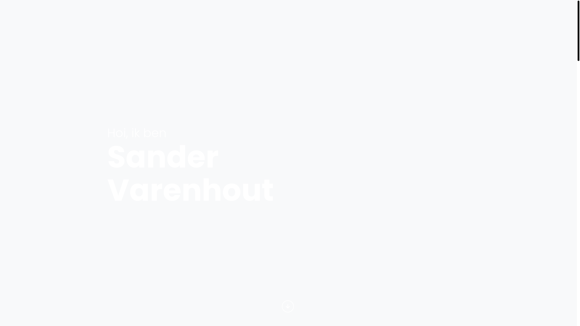 website screenshot of https://sandervarenhout.nl/