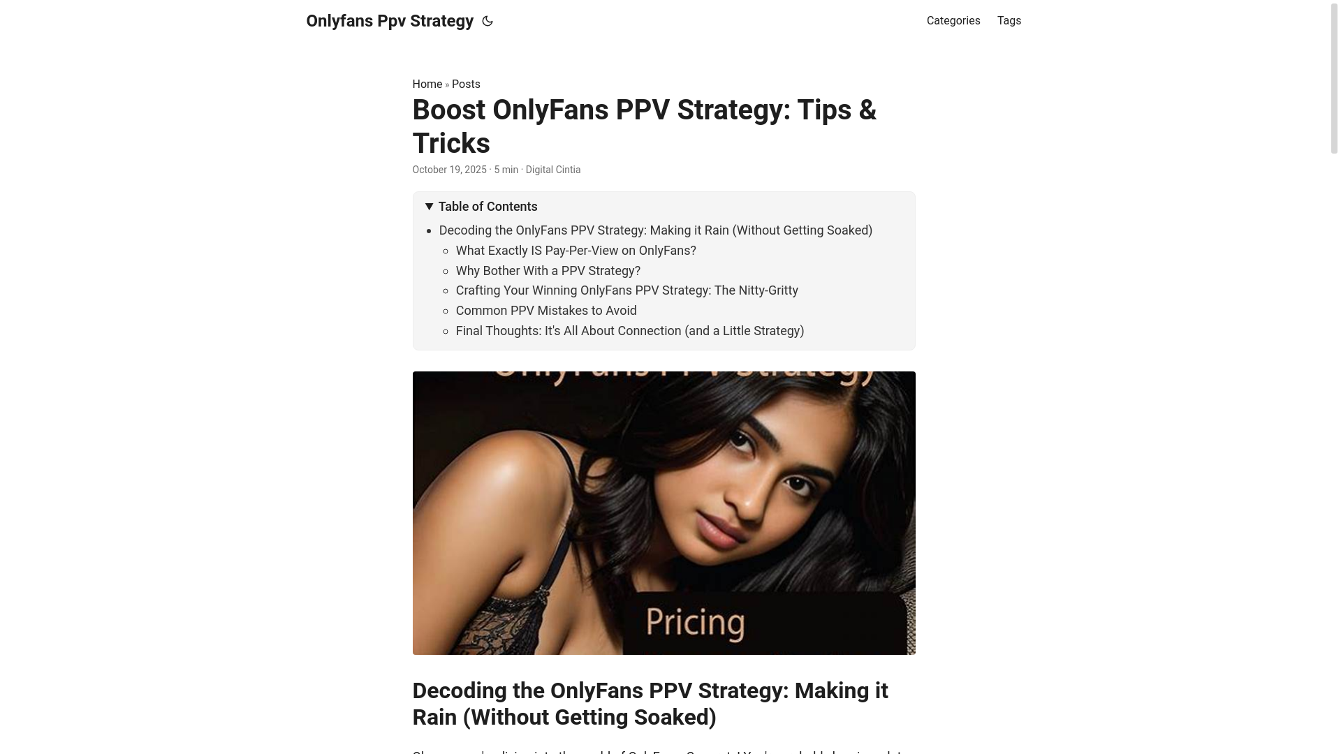 website screenshot of https://onlyfans-ppv-strategy.pages.dev/