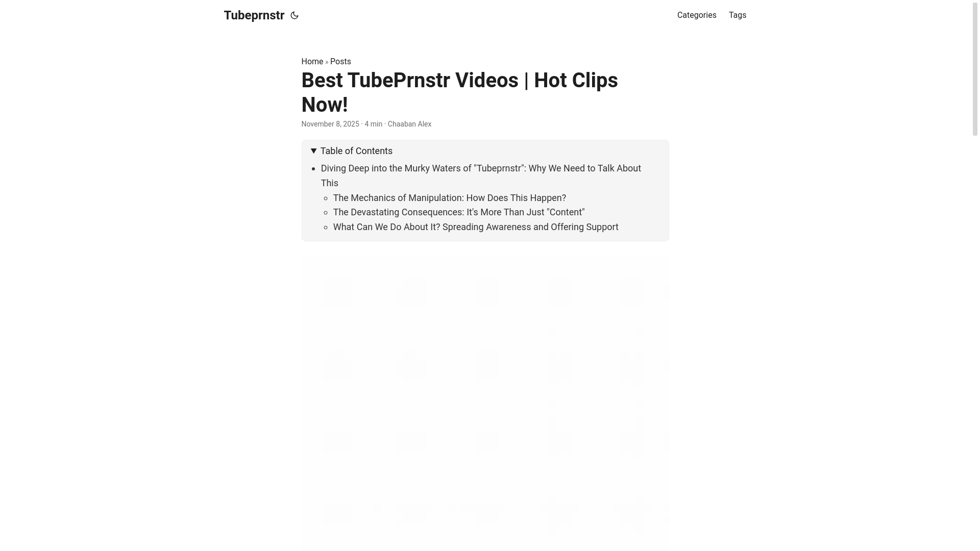 website screenshot of https://tubeprnstr.pages.dev/