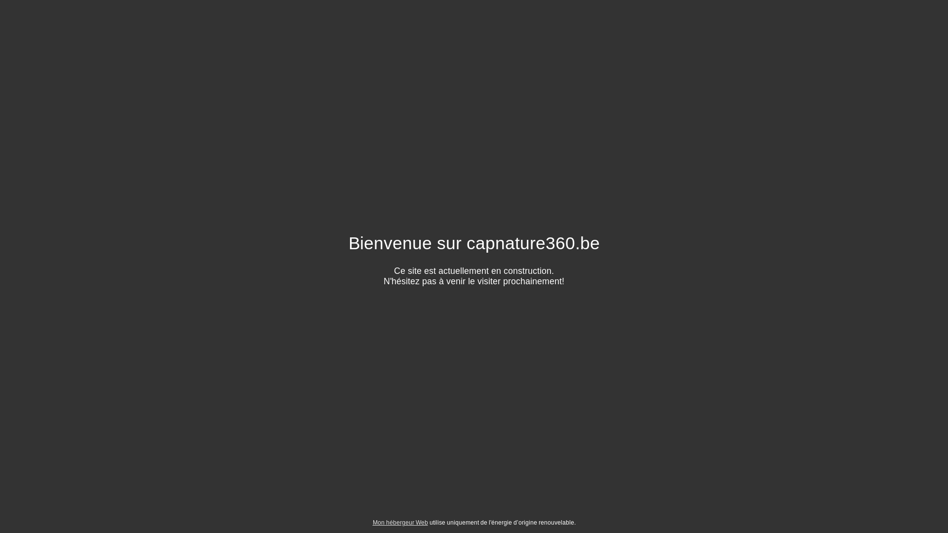 website screenshot of https://capnature360.be/